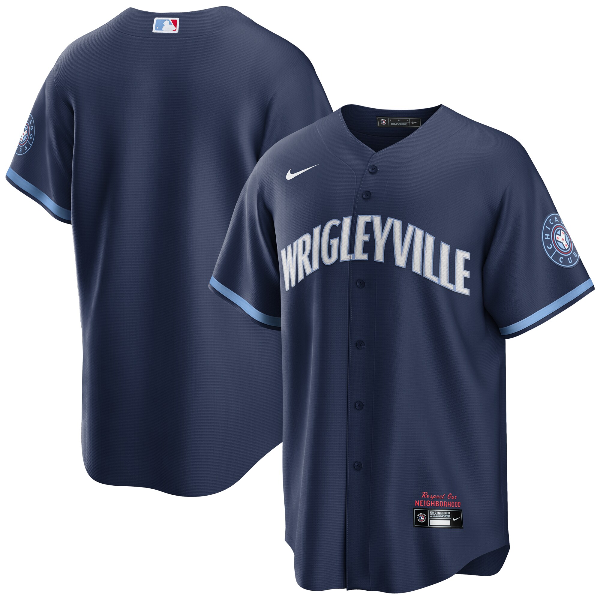 Chicago Cubs Nike City Connect Replica Jersey - Navy - vstockx