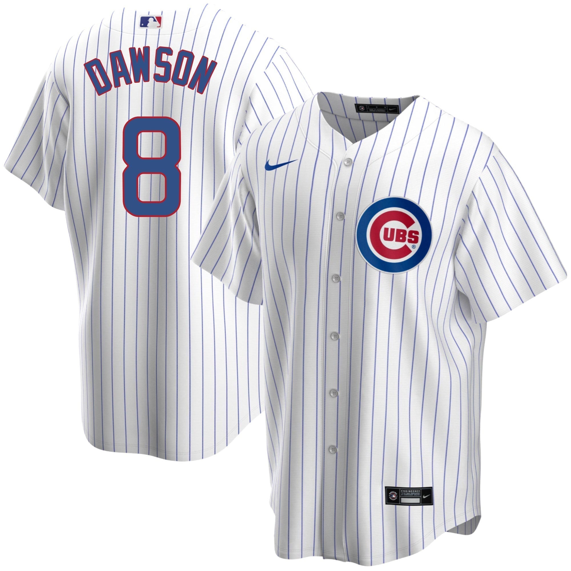 Andre Dawson Chicago Cubs Home Pinstripe Men's Replica Jersey - vstockx