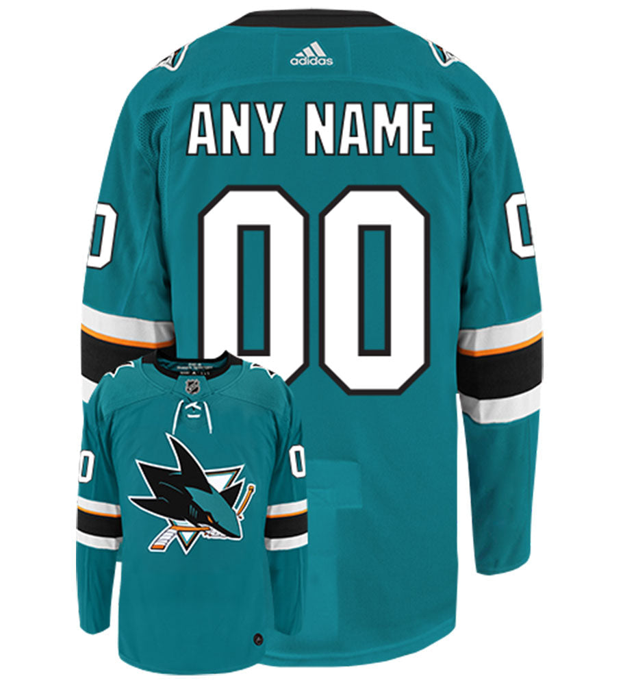 San Jose Sharks Adidas Authentic Home NHL Hockey Jersey - vstockx