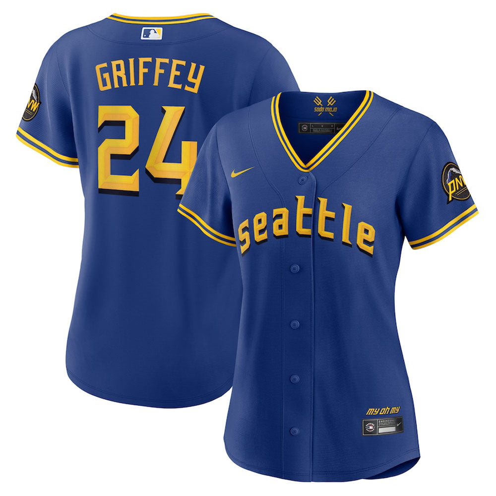 Women's Seattle Mariners Ken Griffey Jr. 2023 City Connect Replica Jersey - Royal - vstockx