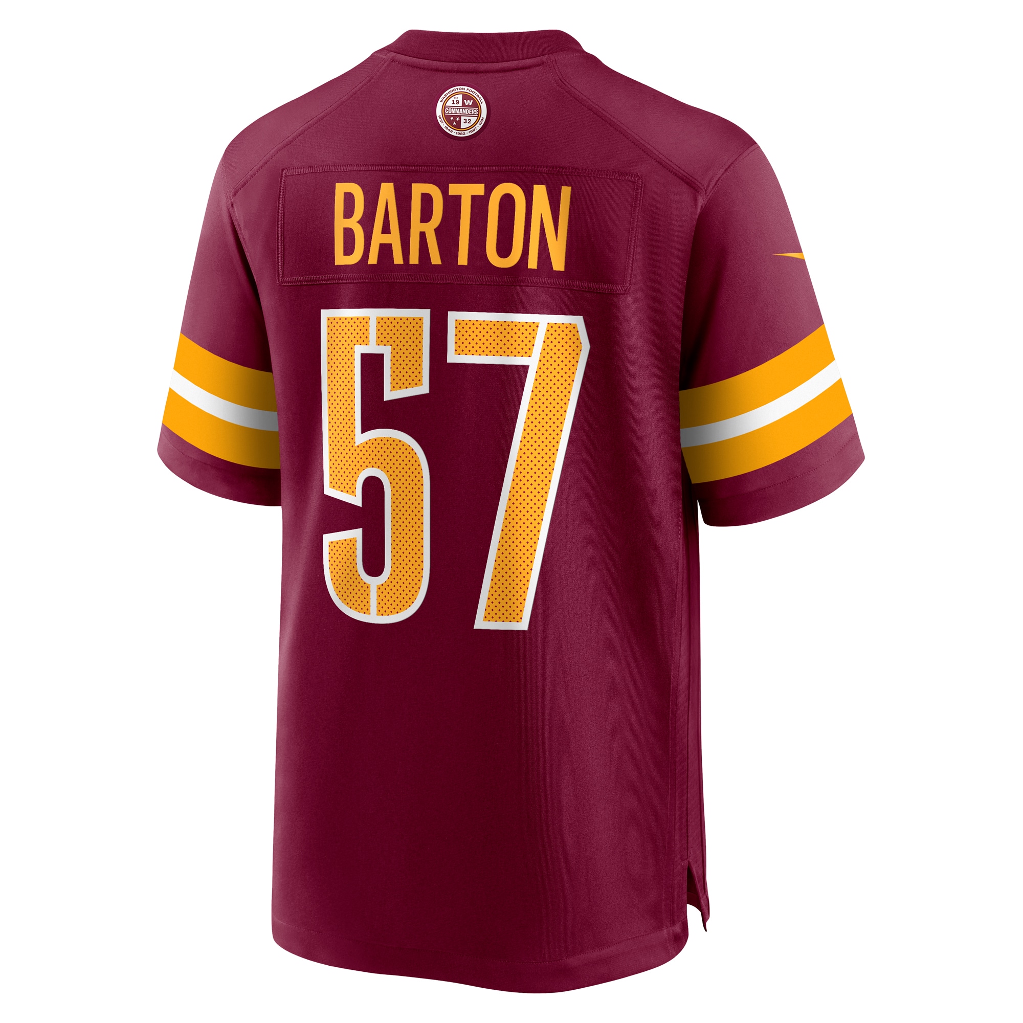 Cody Barton Washington Commanders Nike Game Player Jersey - Burgundy - vstockx