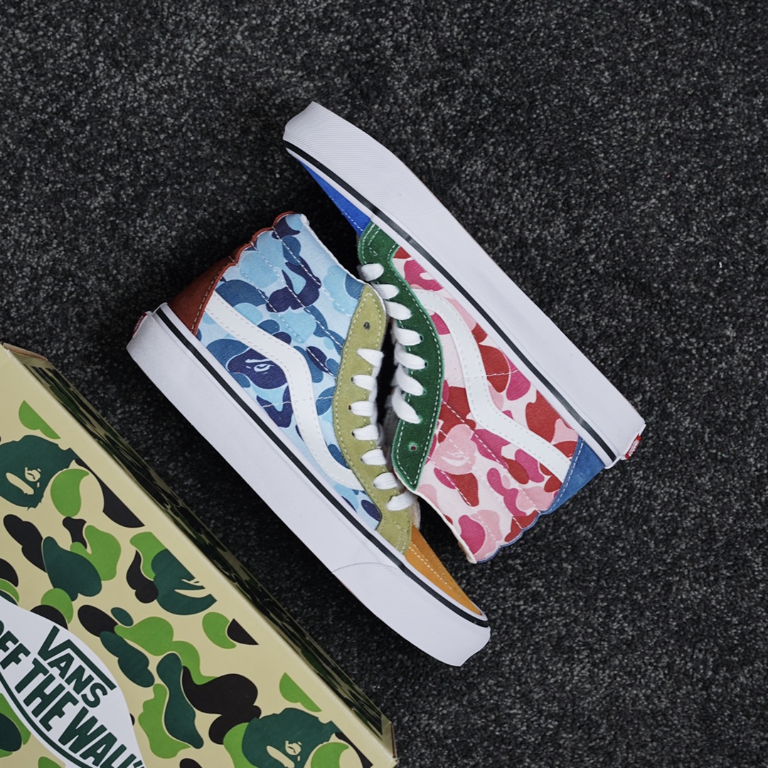 Vans Sk8-Hi DX Bape Multi Camo - vstockx