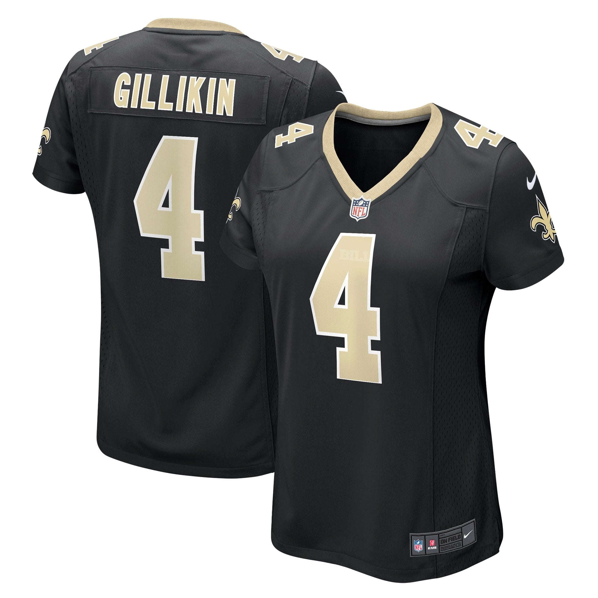 Women's Nike Blake Gilikin Black New Orleans Saints Game Player Jersey - vstockx
