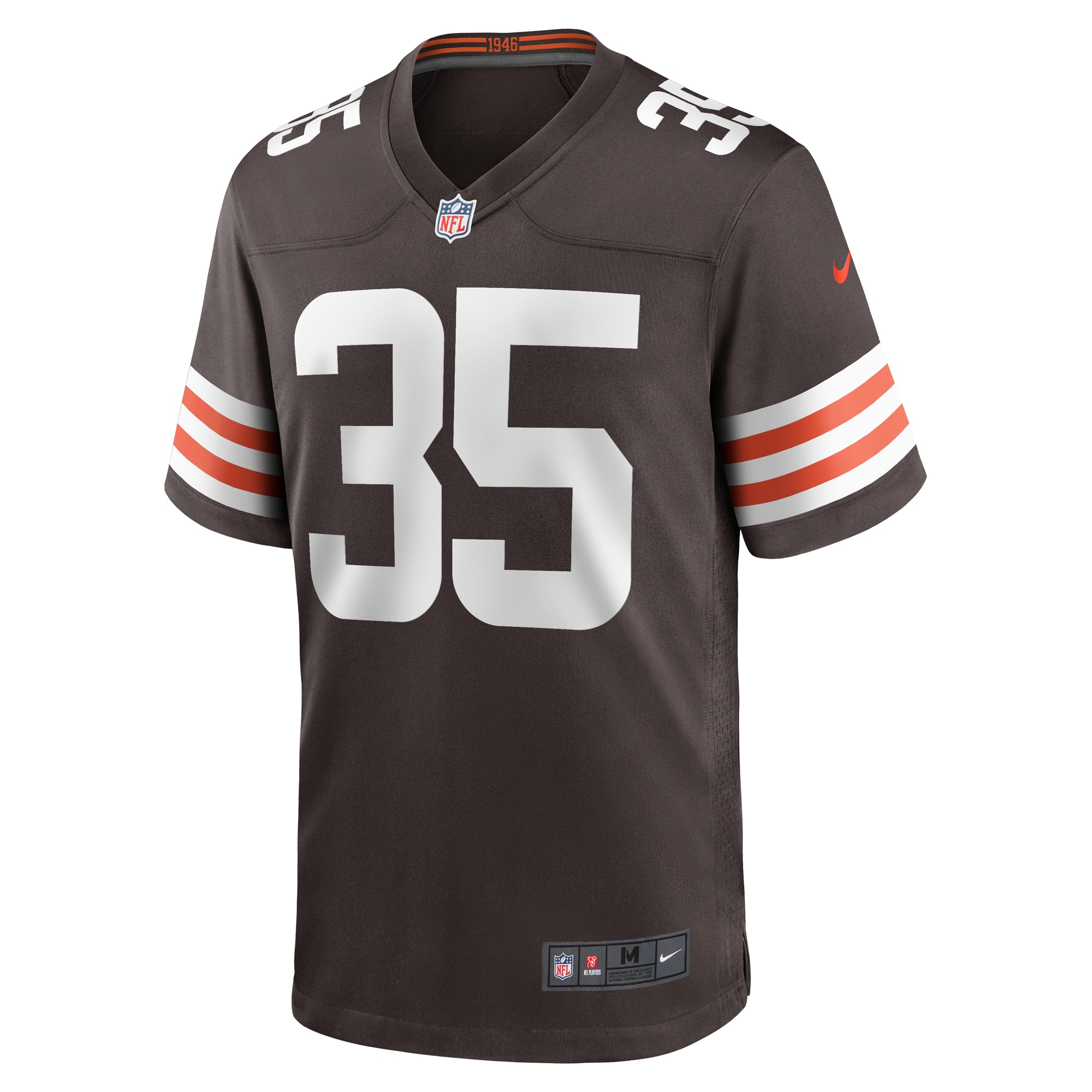 Charlie Thomas Cleveland Browns Nike Team Game Jersey - Brown - vstockx