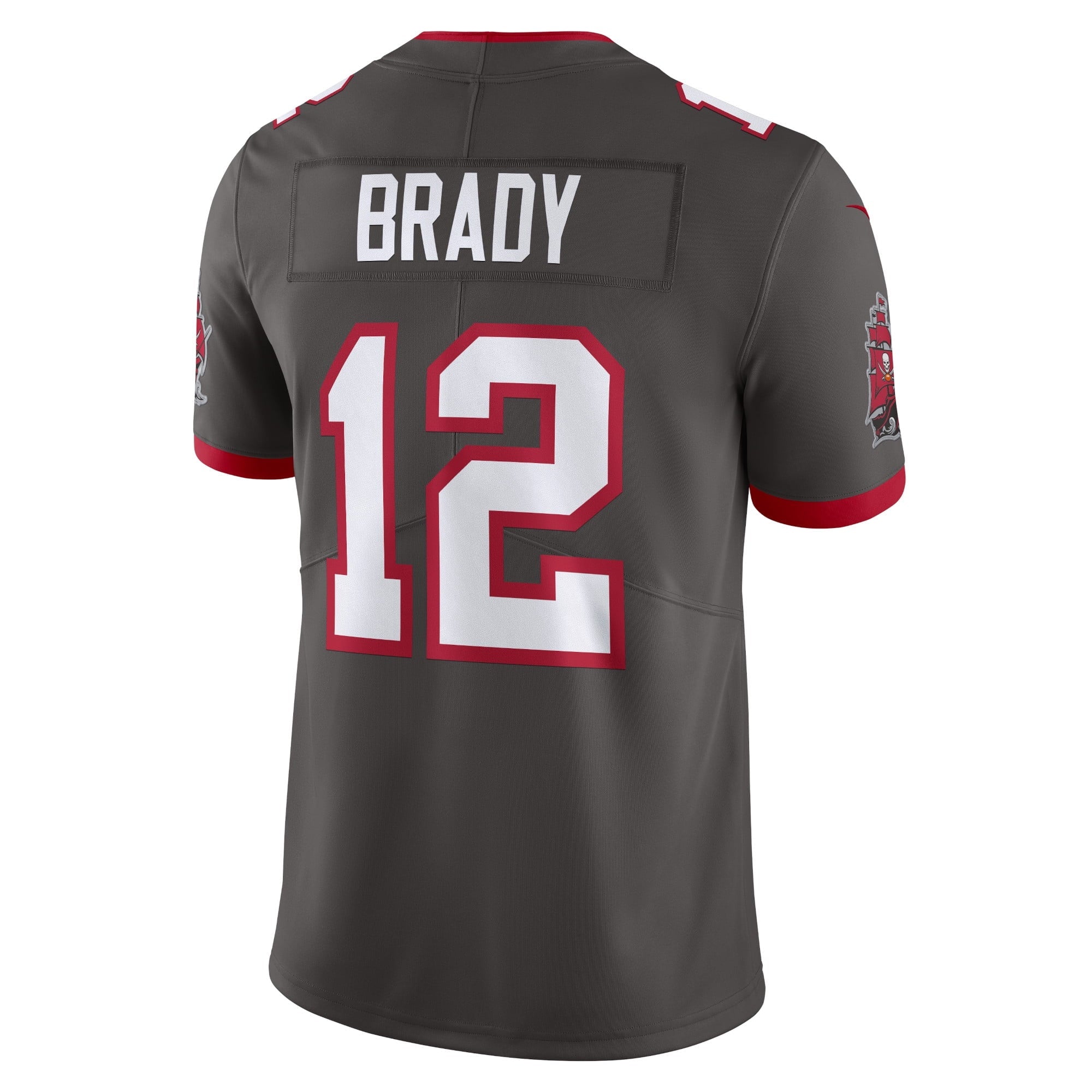 Men's Nike Tom Brady Pewter Tampa Bay Buccaneers Alternate Vapor Untouchable Limited Jersey - vstockx
