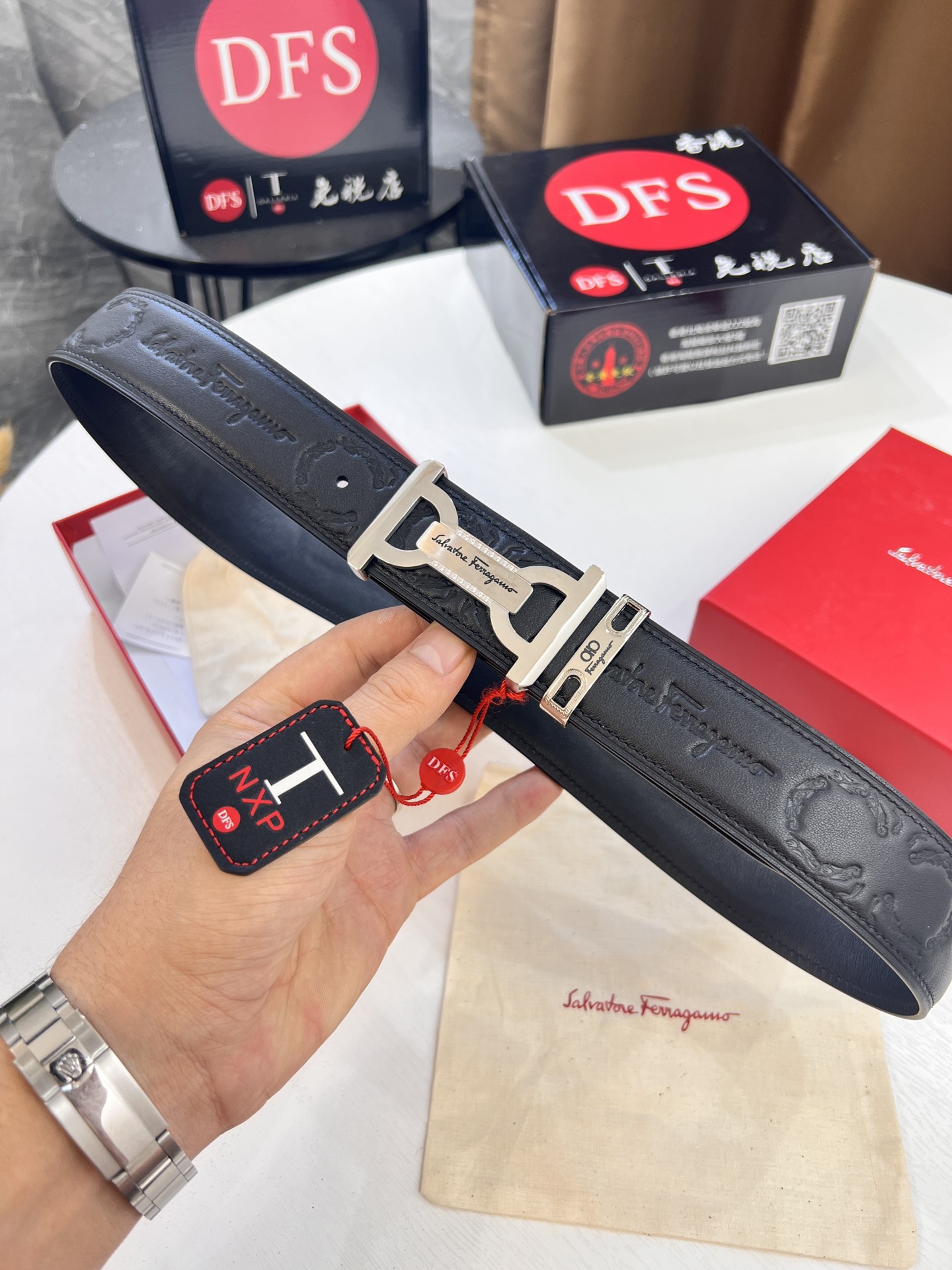 Streetwear Belt Ferragamo 320357 size:3.5cm - vstockx