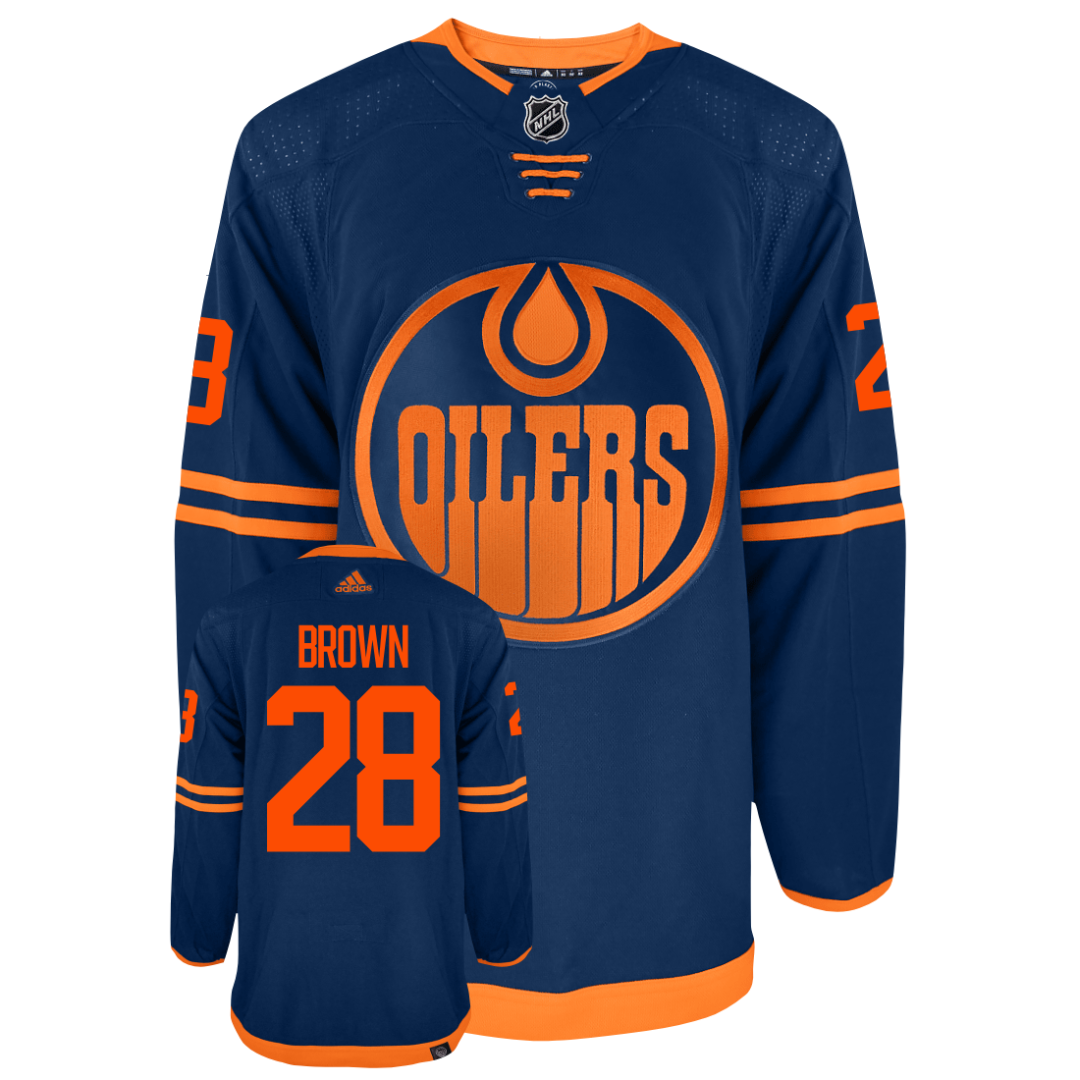 Connor Brown Edmonton Oilers 2022 Adidas Primegreen Authentic NHL Hockey Jersey - vstockx