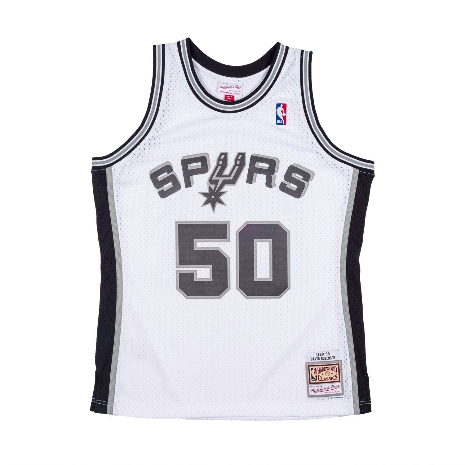 Mitchell & Ness Men's San Antonio Spurs David Robinson Swingman Jersey - vstockx