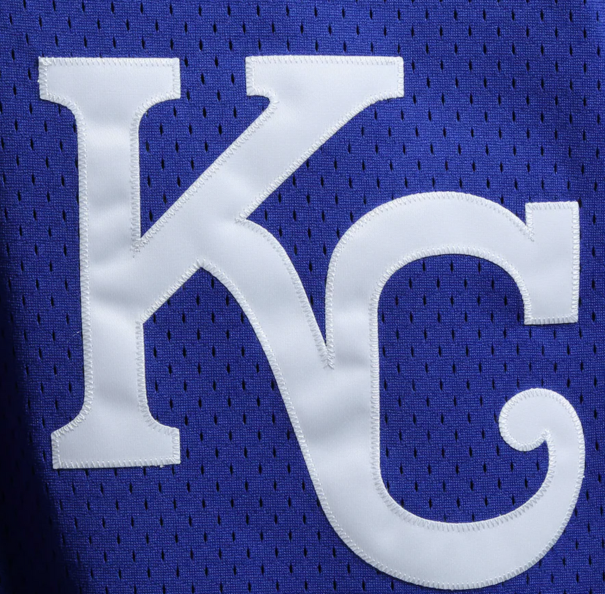 Men's Mitchell & Ness Authentic Replica Bo Jackson Kansas City Royals 1989 Blue Mesh Batting Practice Jersey - vstockx