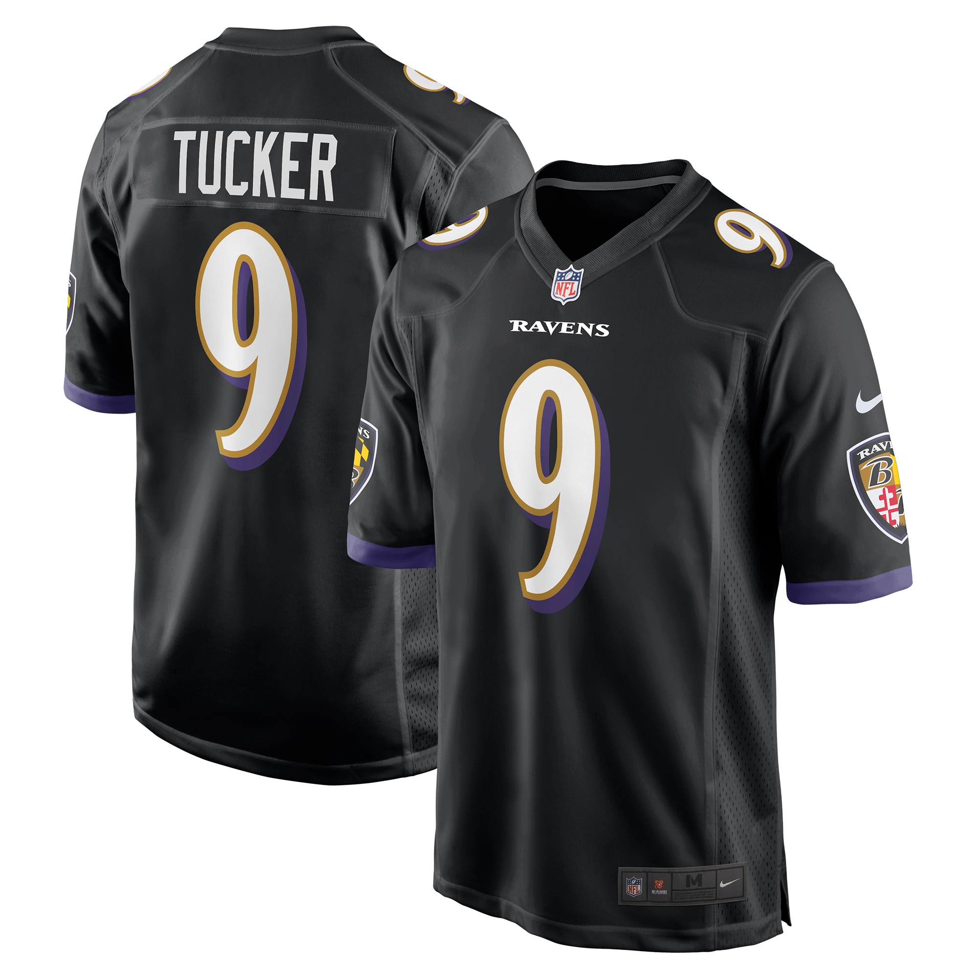 Justin Tucker Baltimore Ravens Nike Player Game Jersey - Black - vstockx