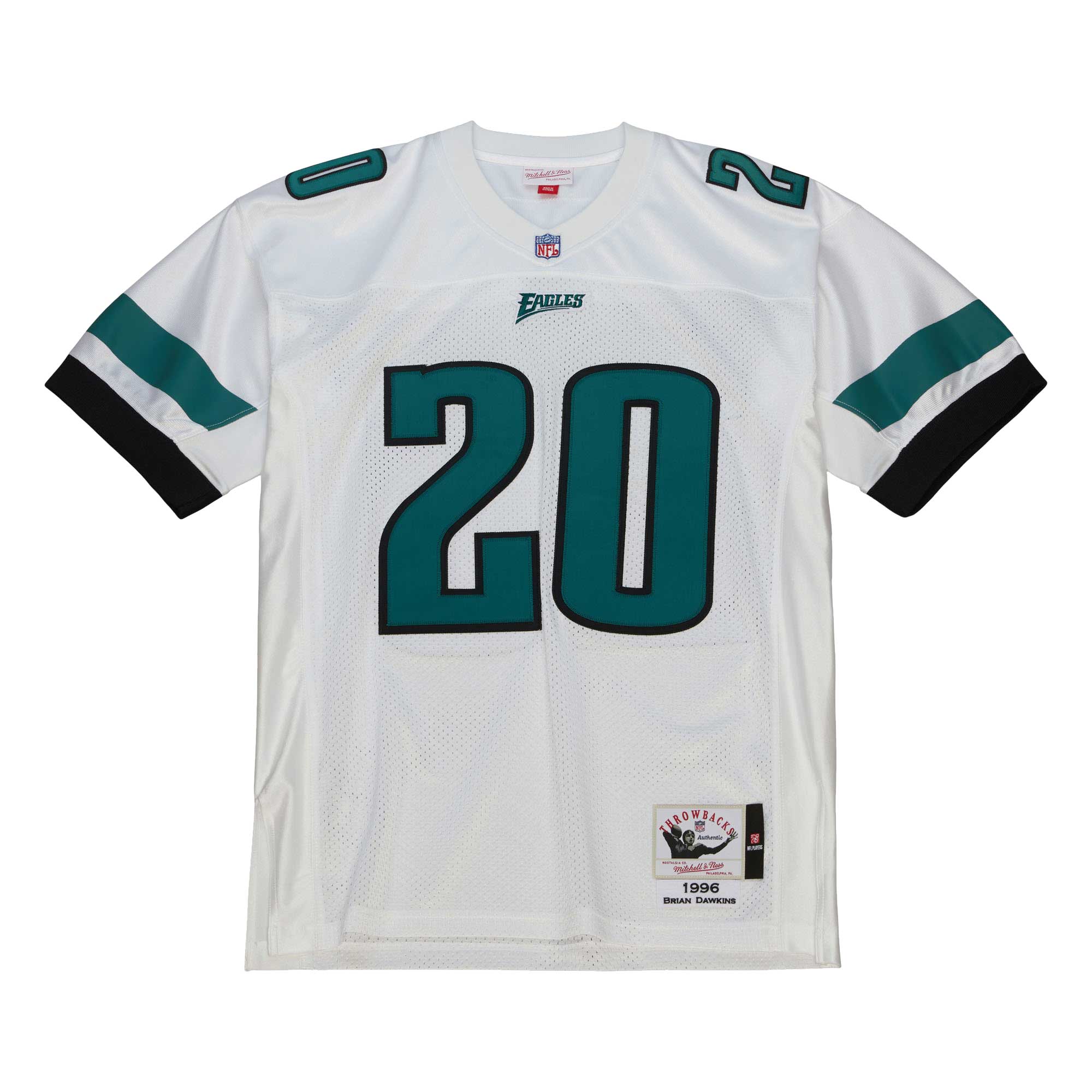 Brian Dawkins Philadelphia Eagles Mitchell & Ness 1996 Authentic Jersey - White - vstockx