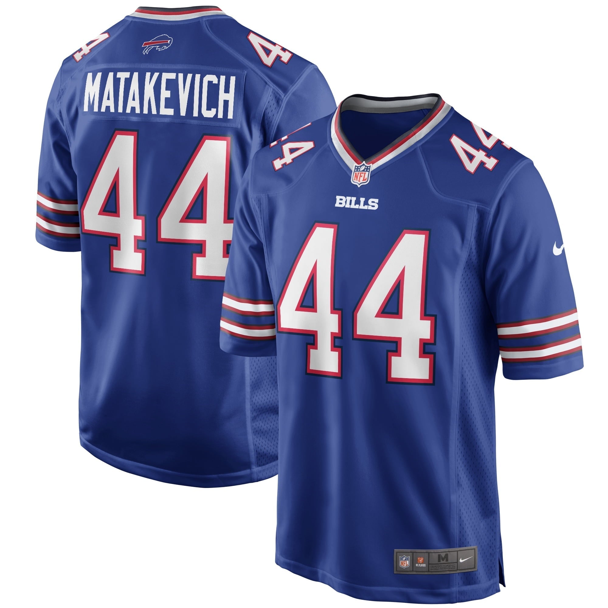Men's Nike Tyler Matakevich Royal Buffalo Bills Game Player Jersey - vstockx