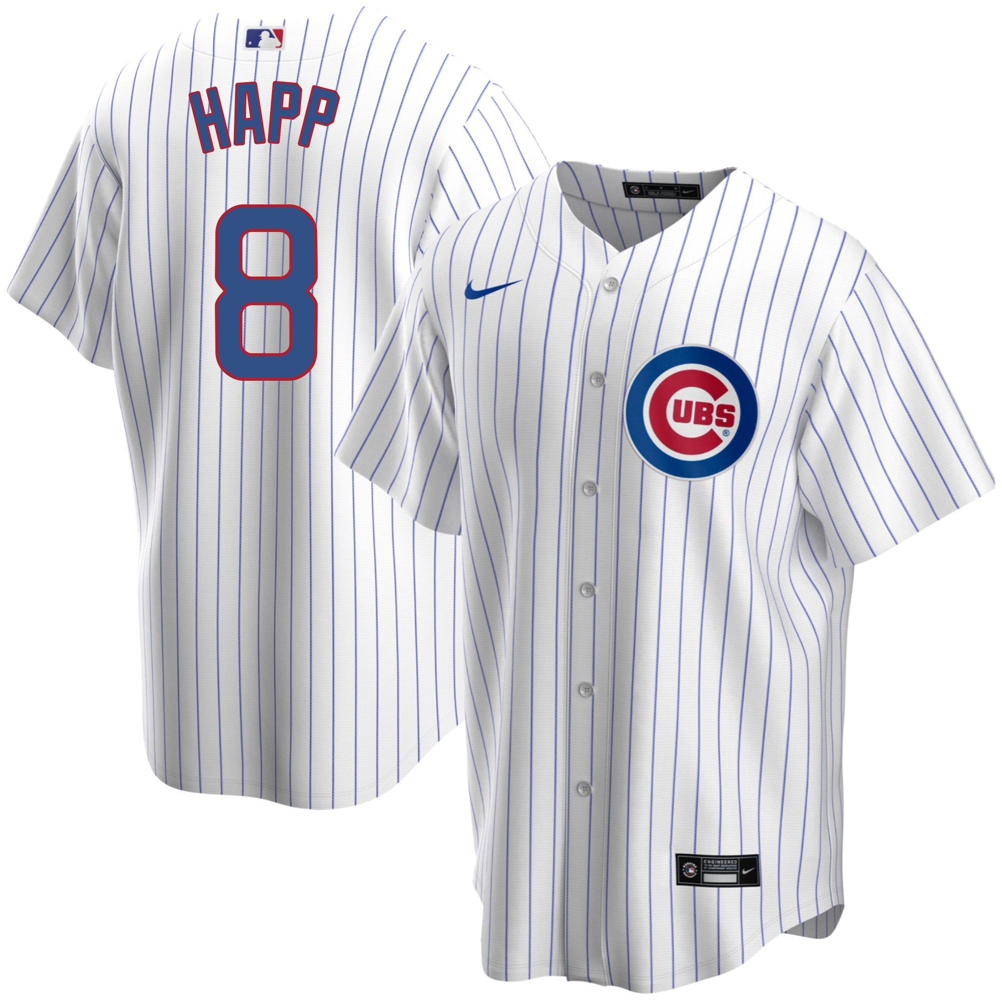Ian Happ Chicago Cubs Home Pinstripe Men's Replica Jersey - vstockx
