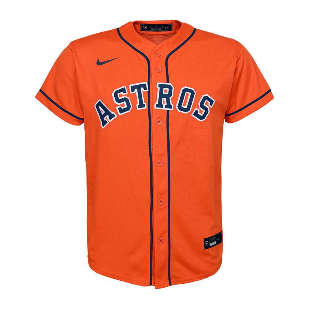 Youth Houston Astros Jeremy Pena Cool Base Replica Alternate Jersey - Orange - vstockx