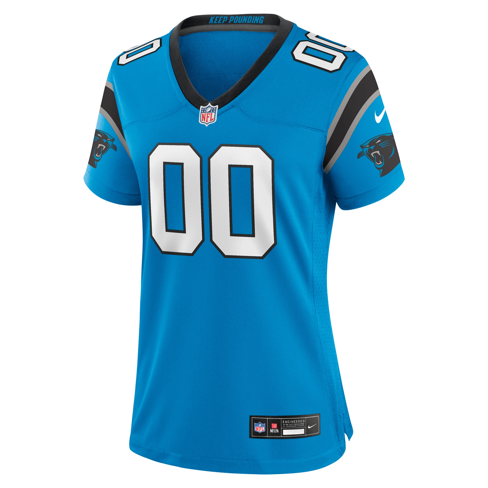 Carolina Panthers Nike Women's Alternate Custom Game Jersey - Blue - vstockx