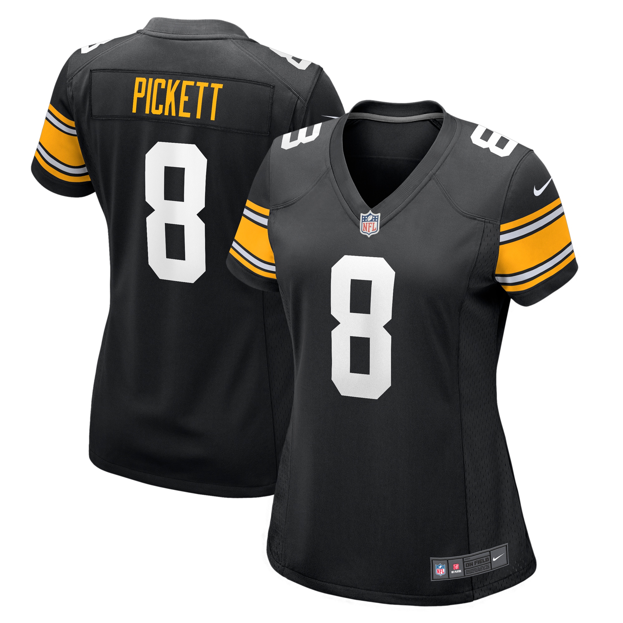 Kenny Pickett Pittsburgh Steelers Nike Women's Alternate Game Jersey - Black - vstockx