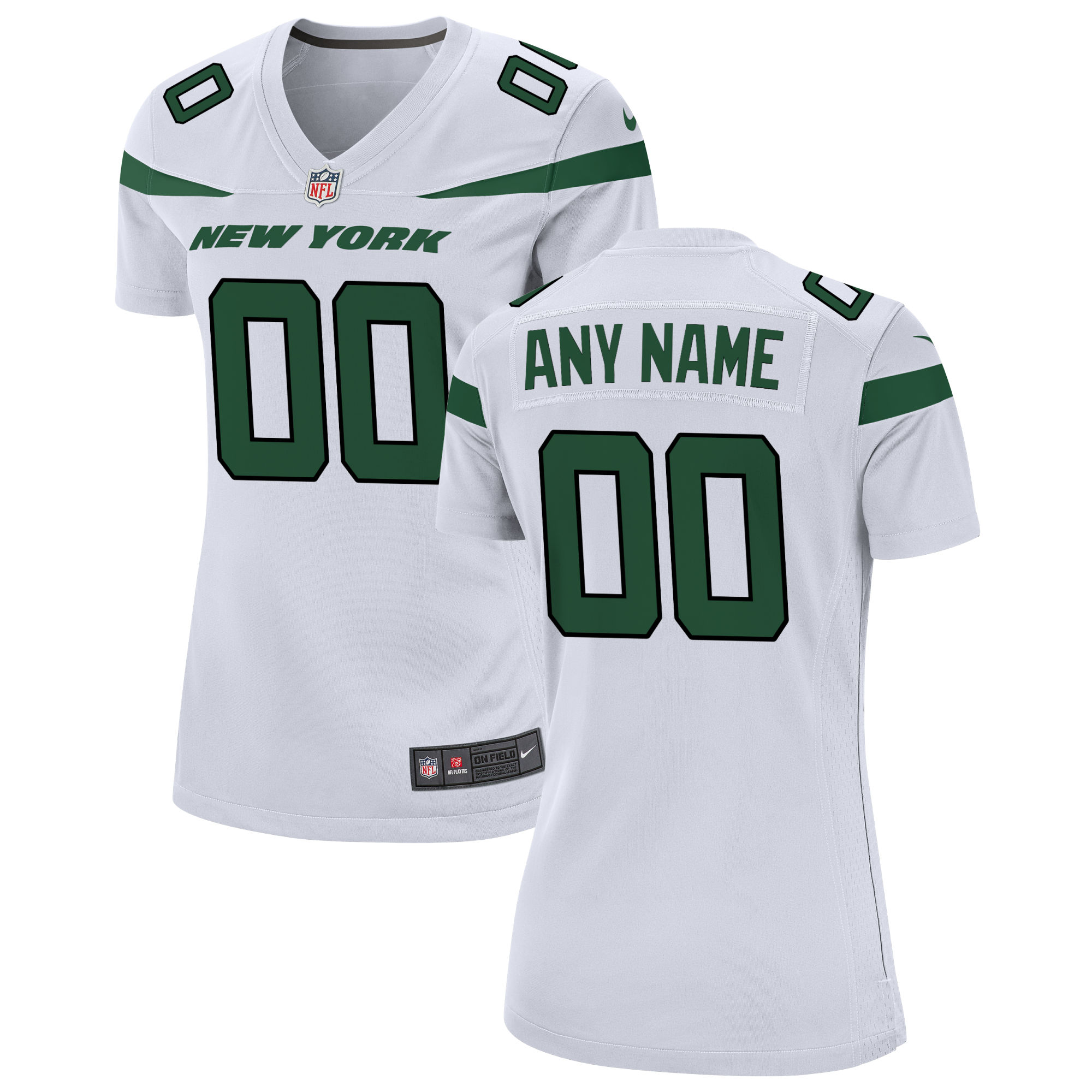 New York Jets Nike Women's Custom Game Jersey - White - vstockx