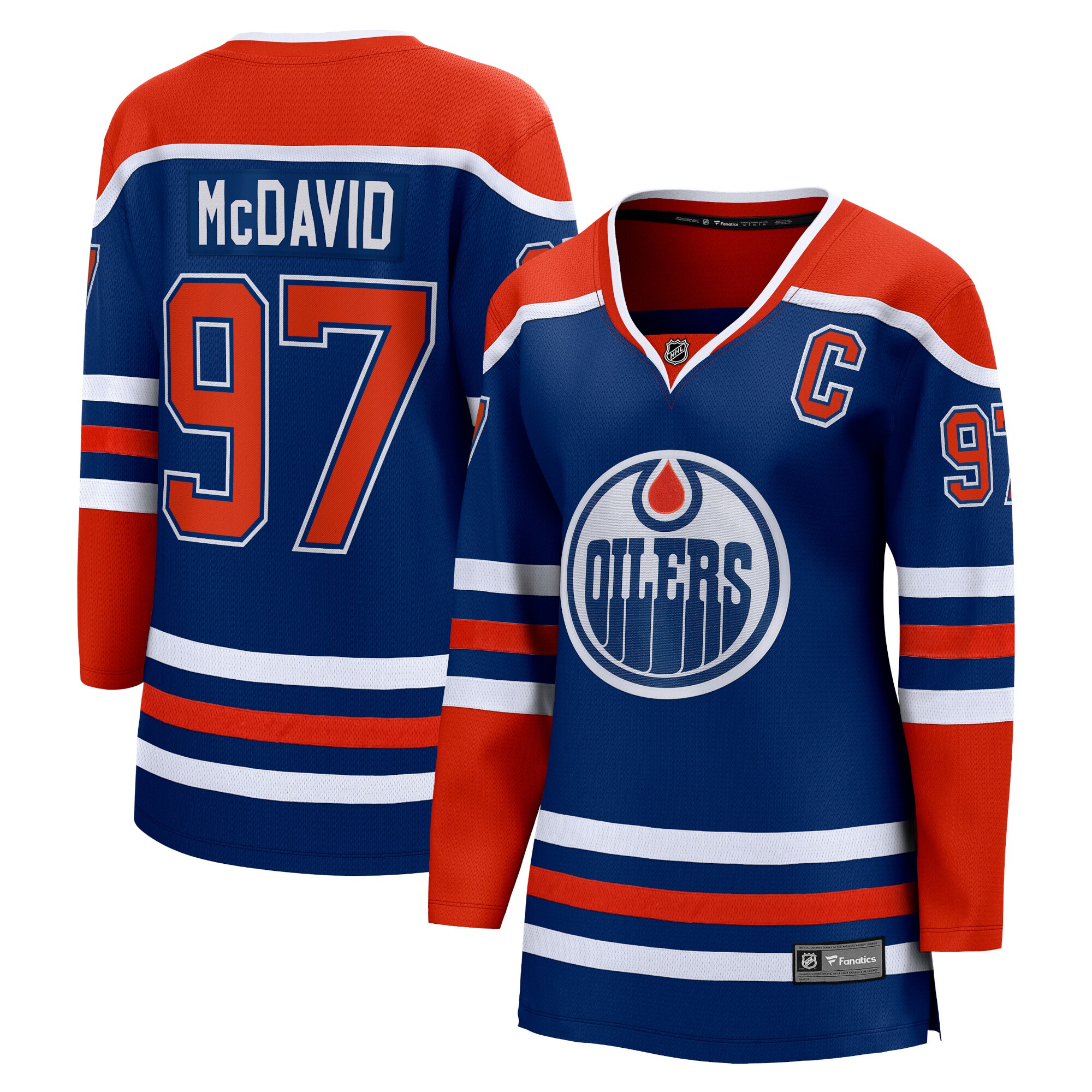 Connor McDavid Edmonton Oilers Fanatics Branded Women's Home Premier Breakaway Player Jersey - Royal - vstockx