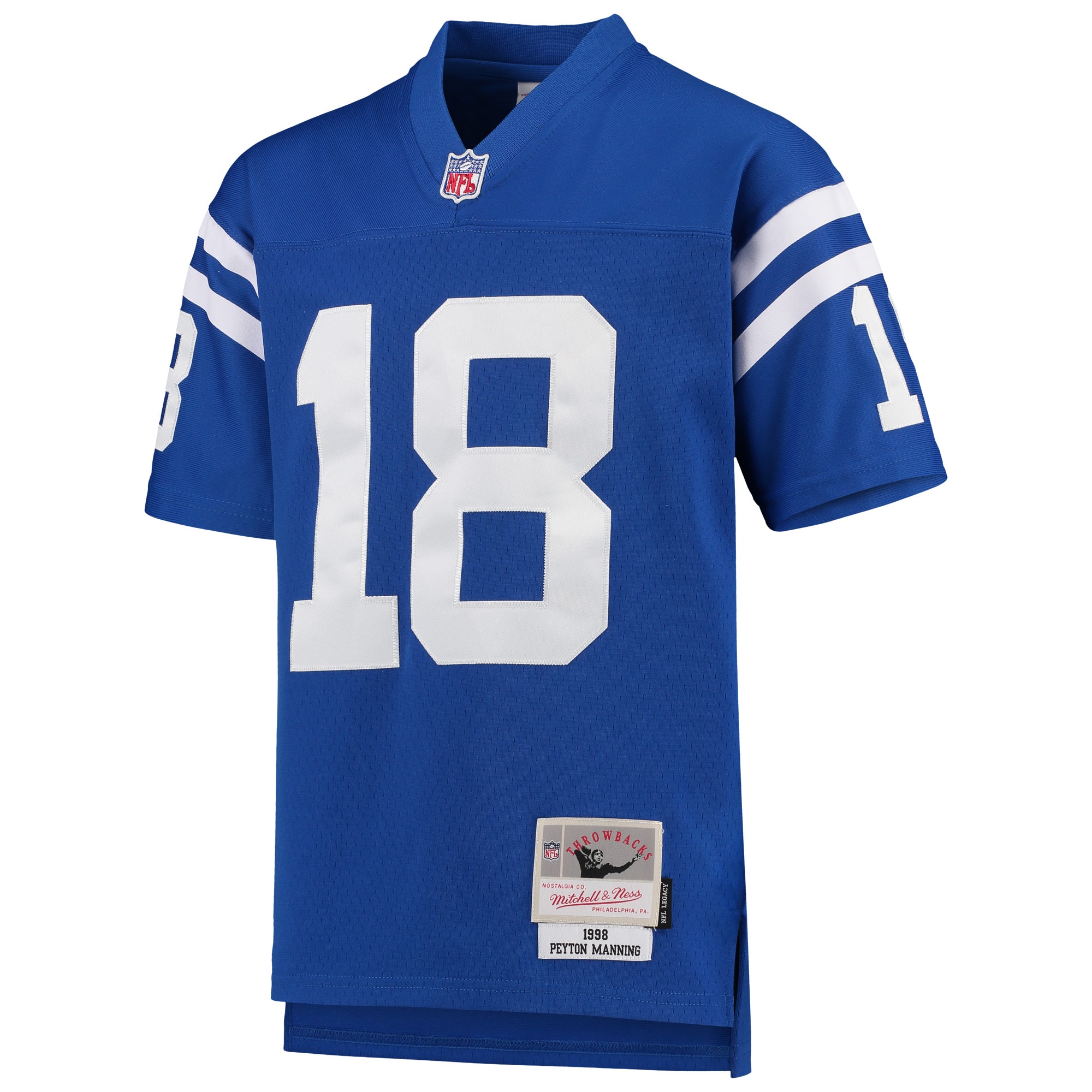 Peyton Manning Indianapolis Colts Mitchell & Ness Youth 1998 Legacy Retired Player Jersey - Royal - vstockx