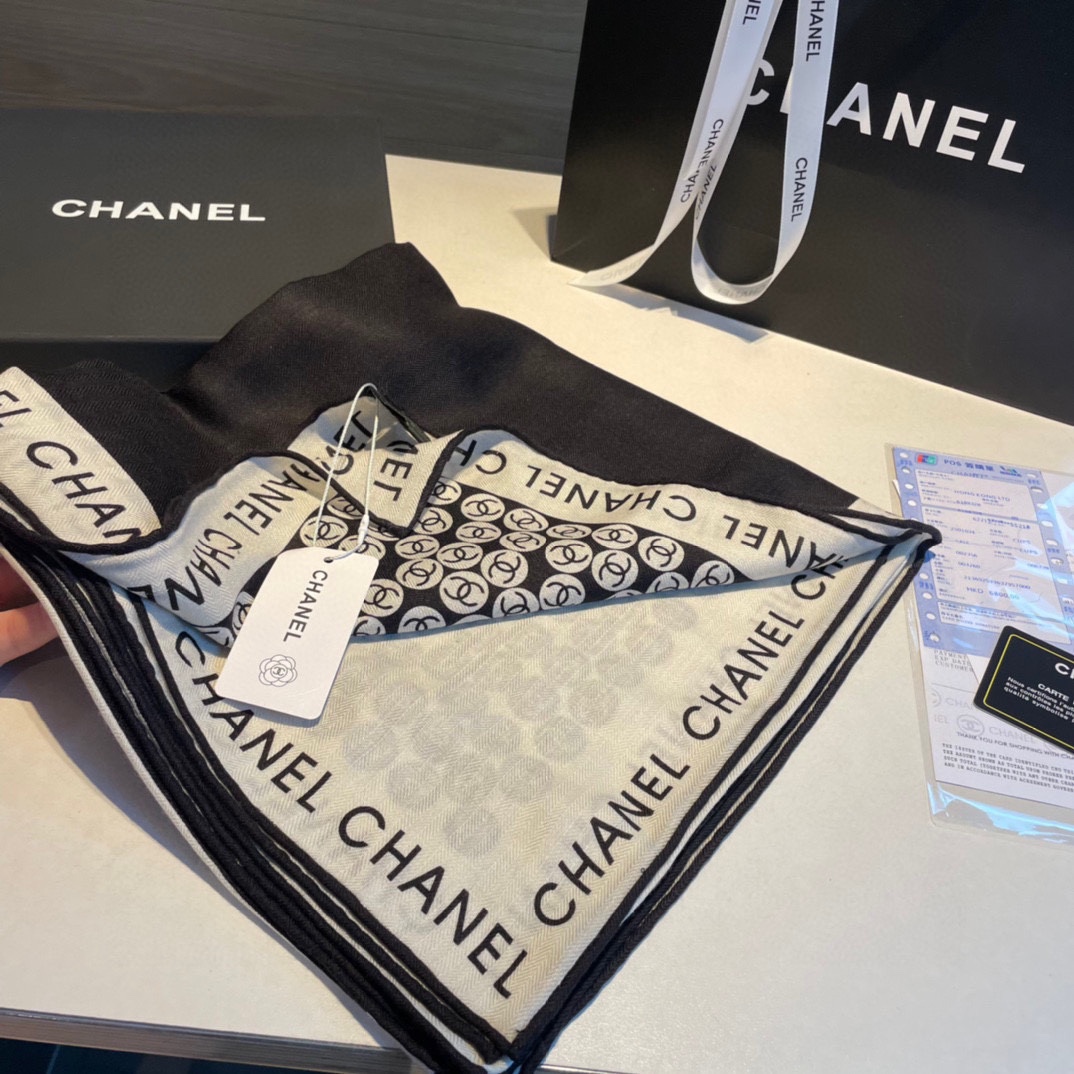 Streetwear Scarf CHANEL 329011 SIZE:140*140cm - vstockx