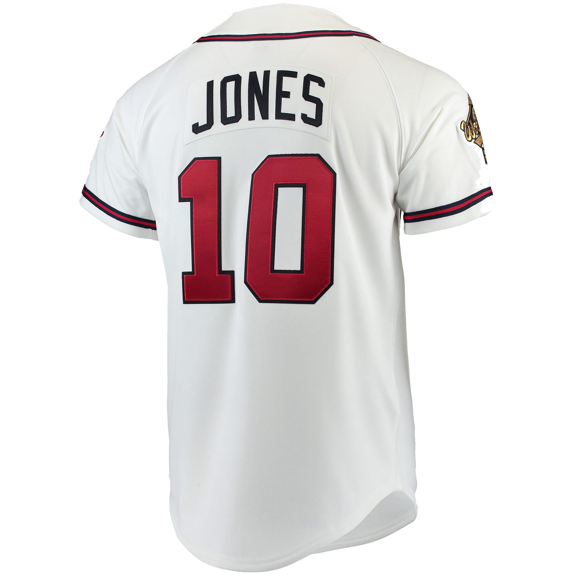 Chipper Jones Atlanta Braves Mitchell & Ness Authentic Jersey - White - vstockx