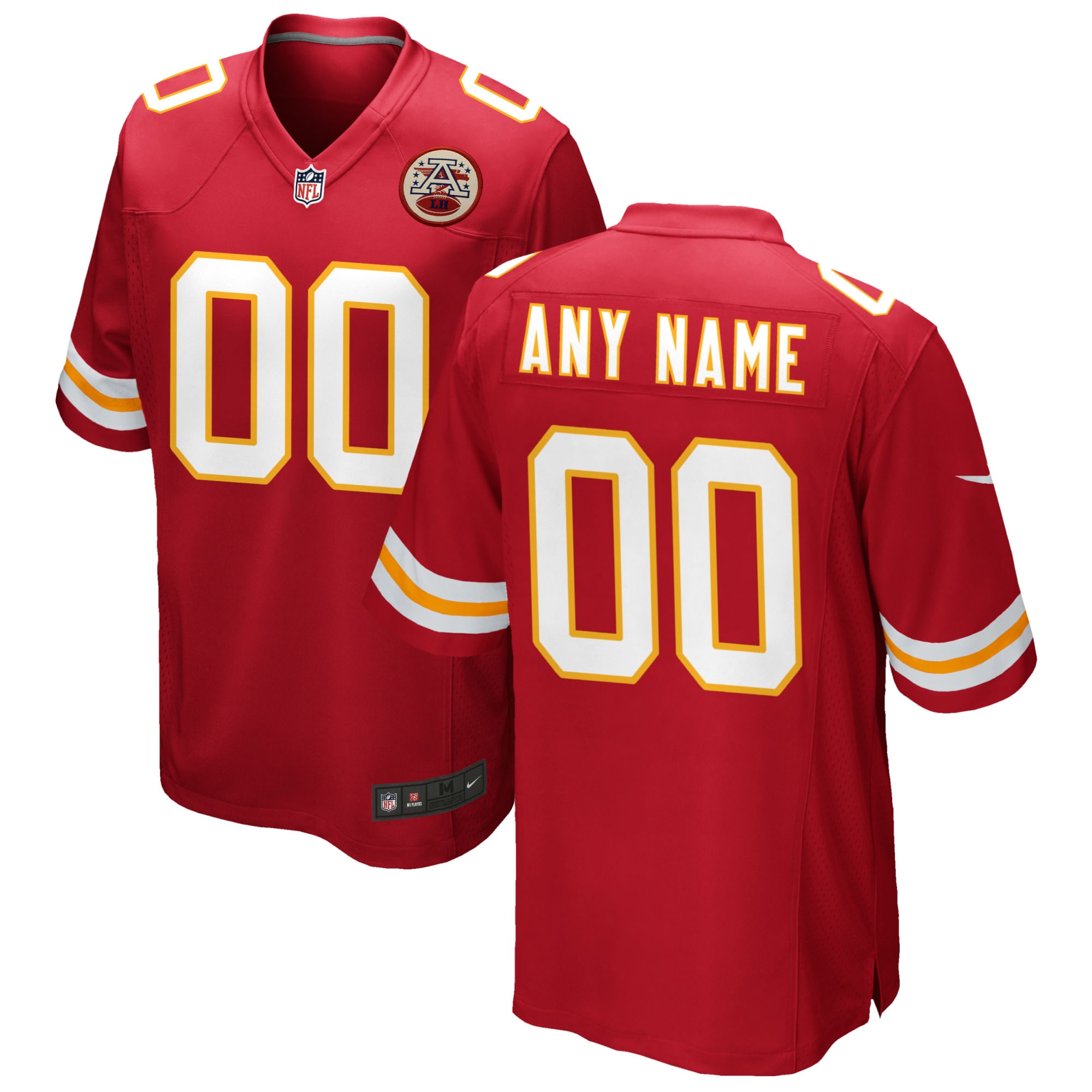 Kansas City Chiefs Nike Custom Game Jersey - Red - vstockx