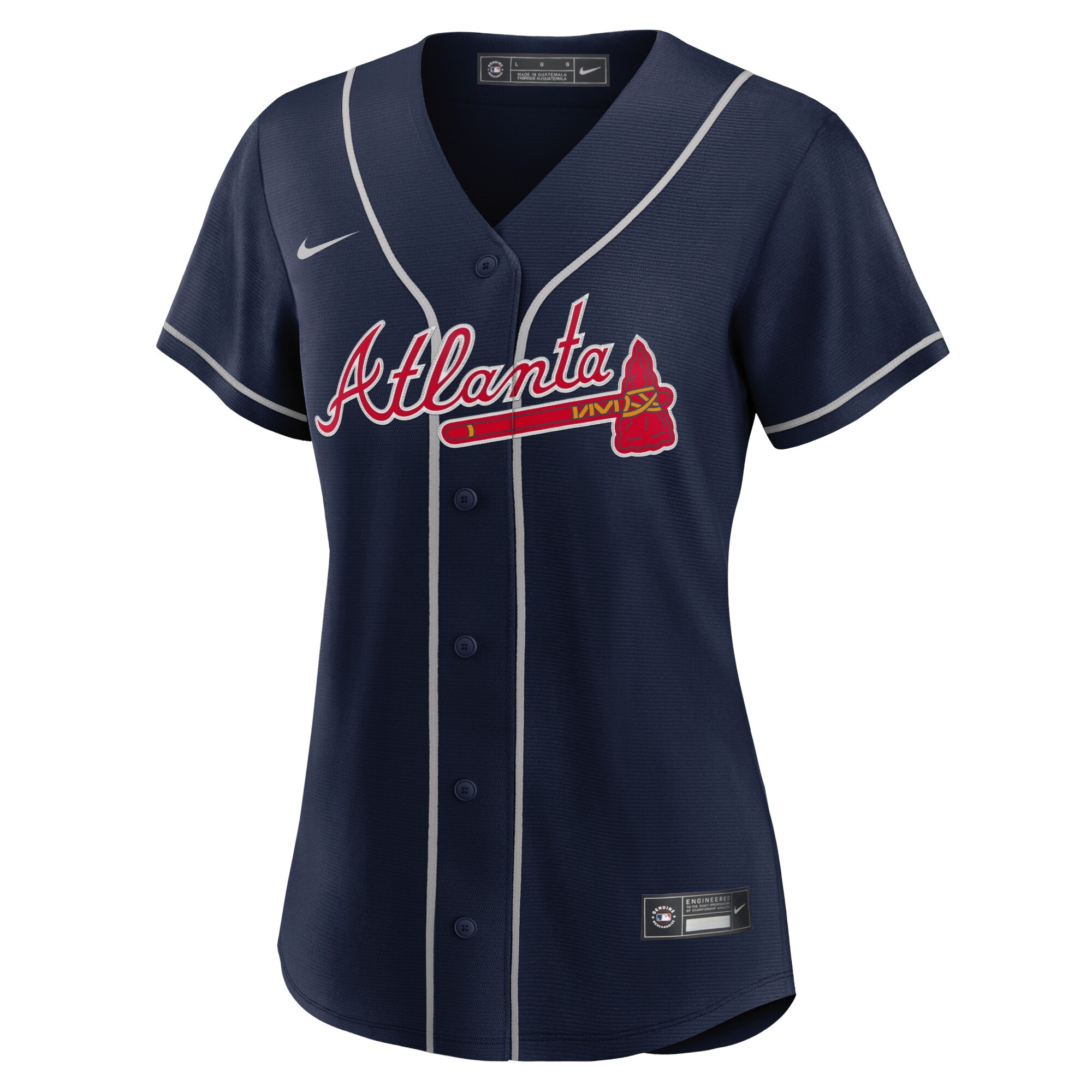 Max Fried Atlanta Braves Nike Women's Alternate Replica Player Jersey - Navy - vstockx