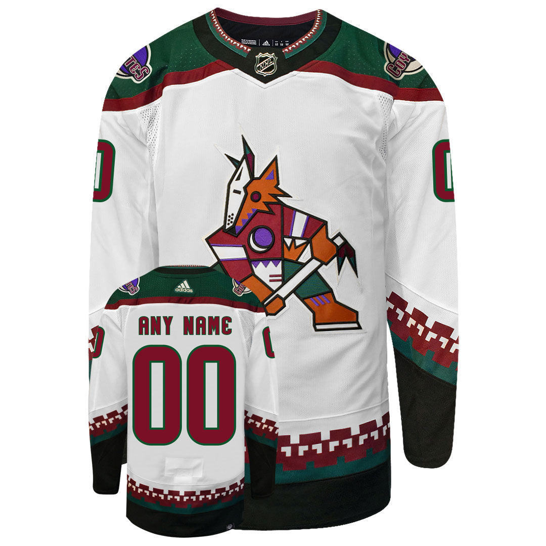 Customizable Arizona Coyotes Adidas Primegreen Authentic NHL Hockey Jersey - vstockx