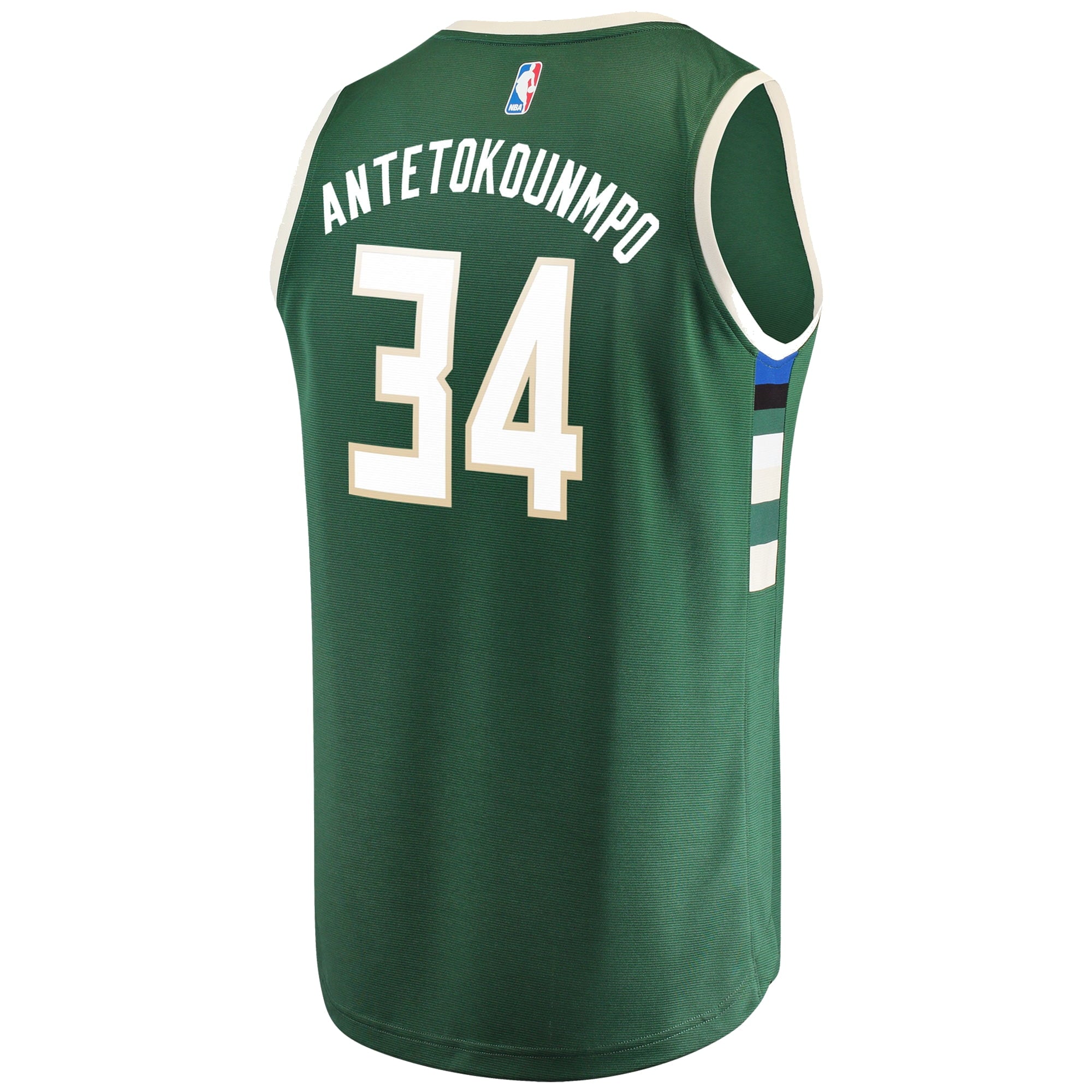 Youth Fanatics Branded Giannis Antetokounmpo Hunter Green Milwaukee Bucks Fast Break Replica Jersey - Icon Edition - vstockx
