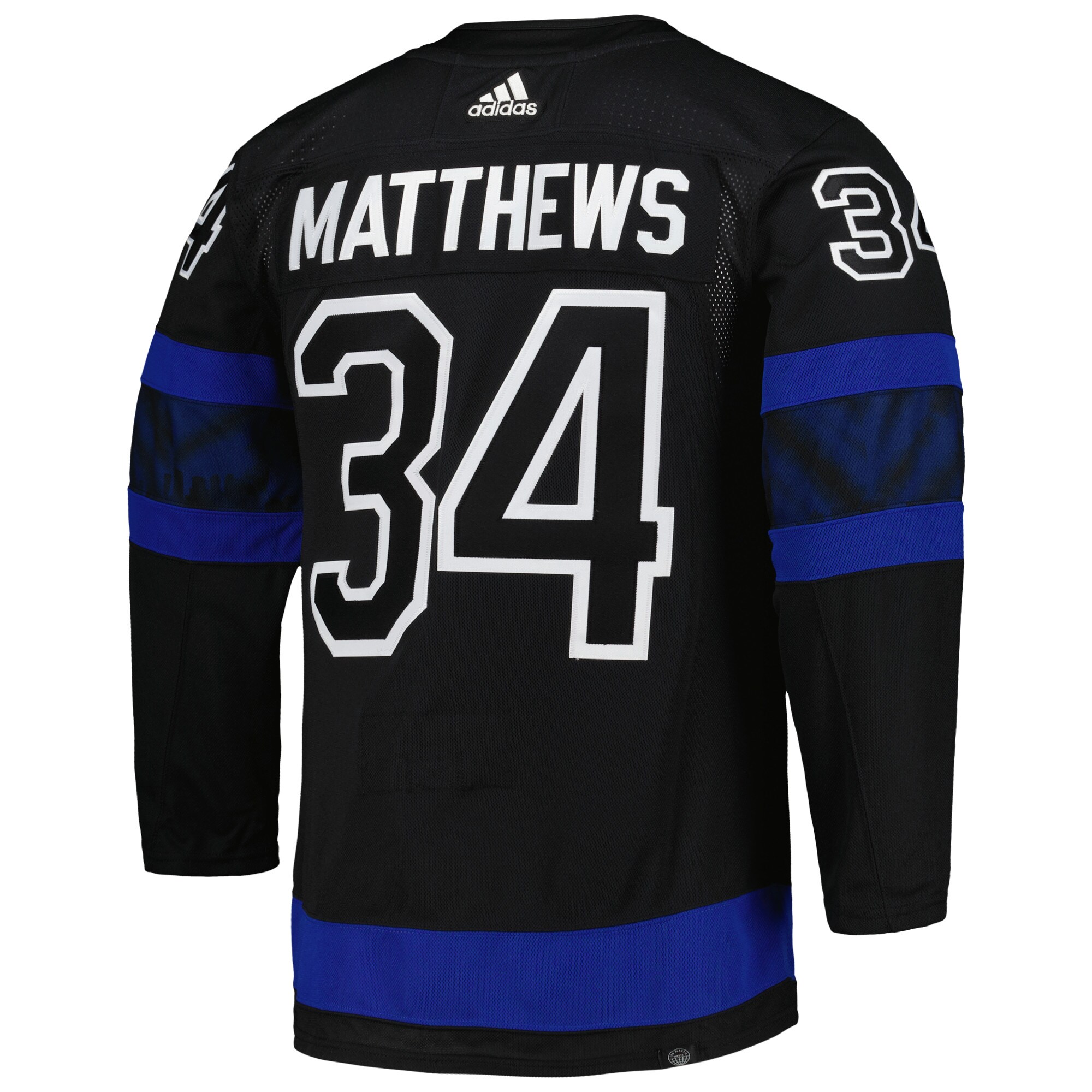 Auston Matthews Toronto Maple Leafs adidas Alternate Primegreen Authentic Pro Player Jersey - Black - vstockx