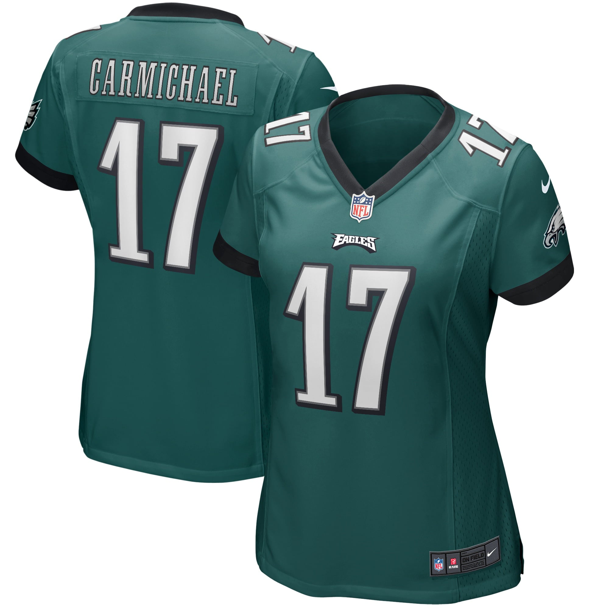 Women's Nike Harold Carmichael Midnight Green Philadelphia Eagles Game Retired Player Jersey - vstockx