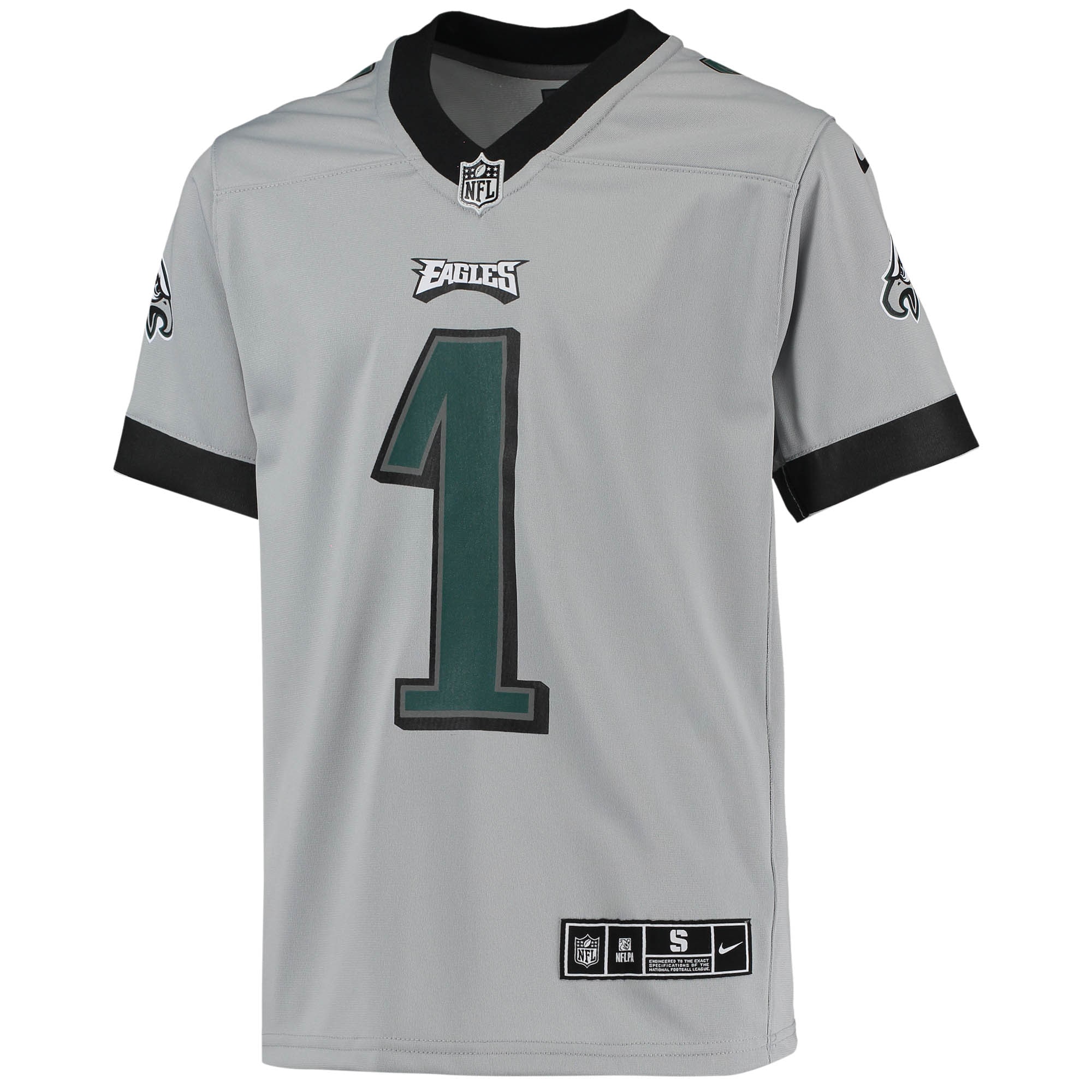 Jalen Hurts Philadelphia Eagles Nike Youth Inverted Team Game Jersey - Silver - vstockx