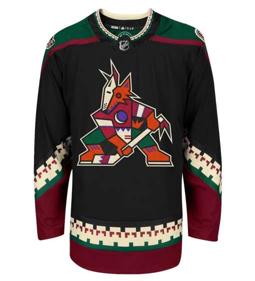 Customizable Arizona Coyotes Adidas Primegreen Authentic NHL Hockey Jersey - vstockx