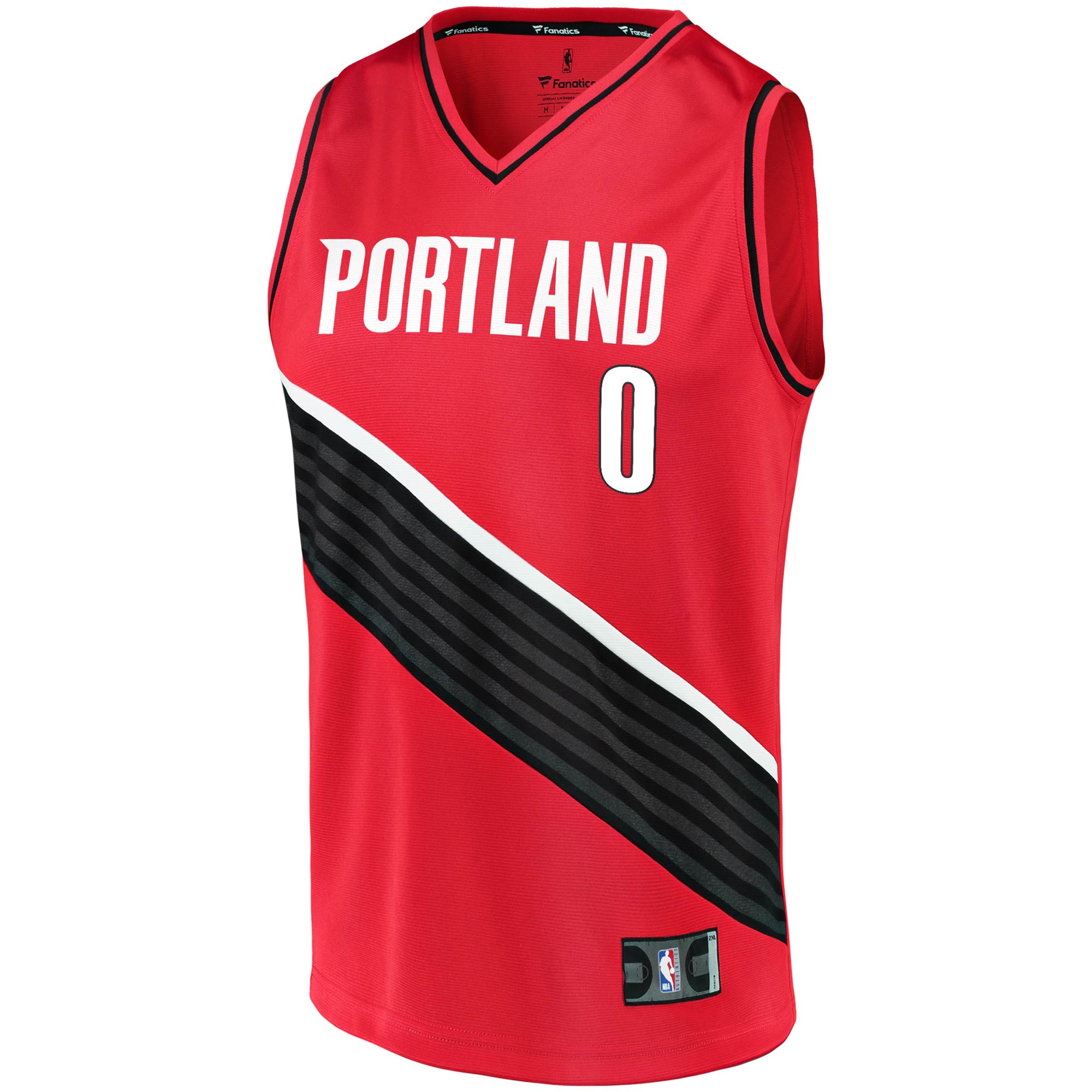 Damian Lillard Portland Trail Blazers Fanatics Branded 2020/21 Fast Break Replica Jersey - Statement Edition - Red - vstockx