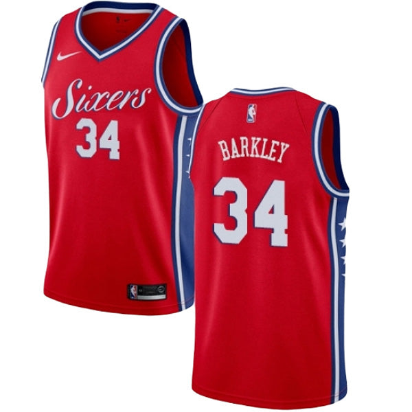 Men's Philadelphia 76ers Charles Barkley Statement Edition Jersey - Red - vstockx