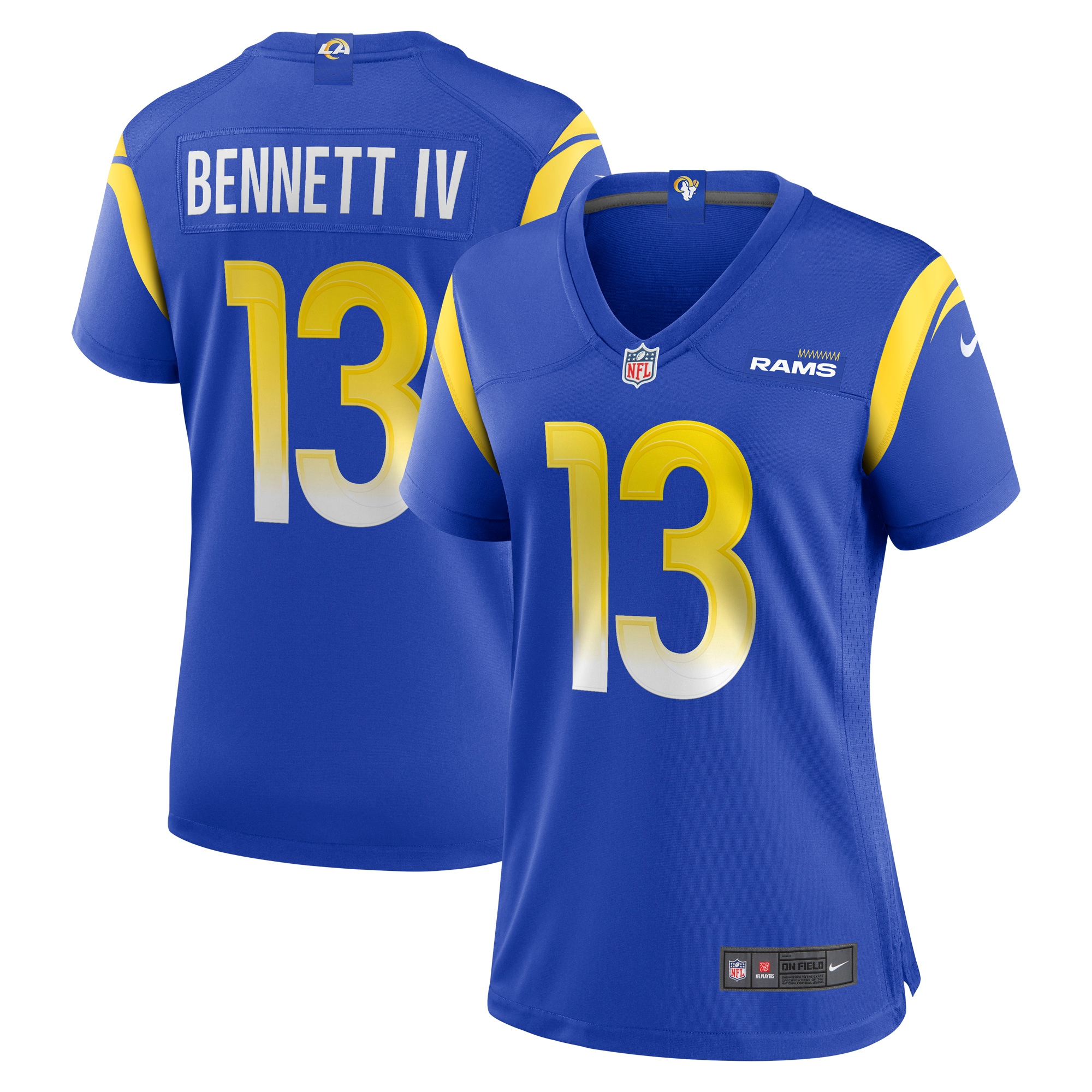 Stetson Bennett Los Angeles Rams Nike Women's Team Game Jersey - Royal - vstockx