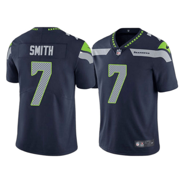 Youth Seattle Seahawks Geno Smith Vapor Jersey - Navy - vstockx