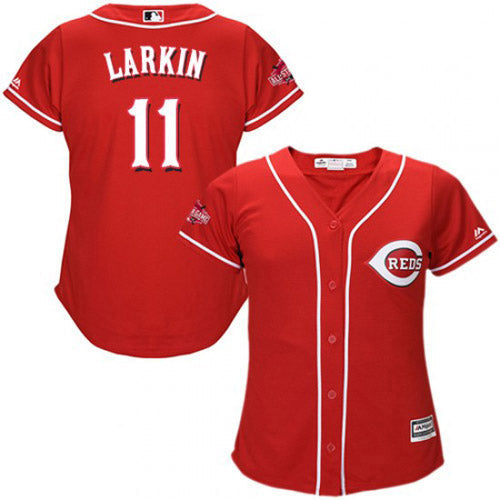 Women's Cincinnati Reds Barry Larkin Replica Alternate Jersey - Red - vstockx