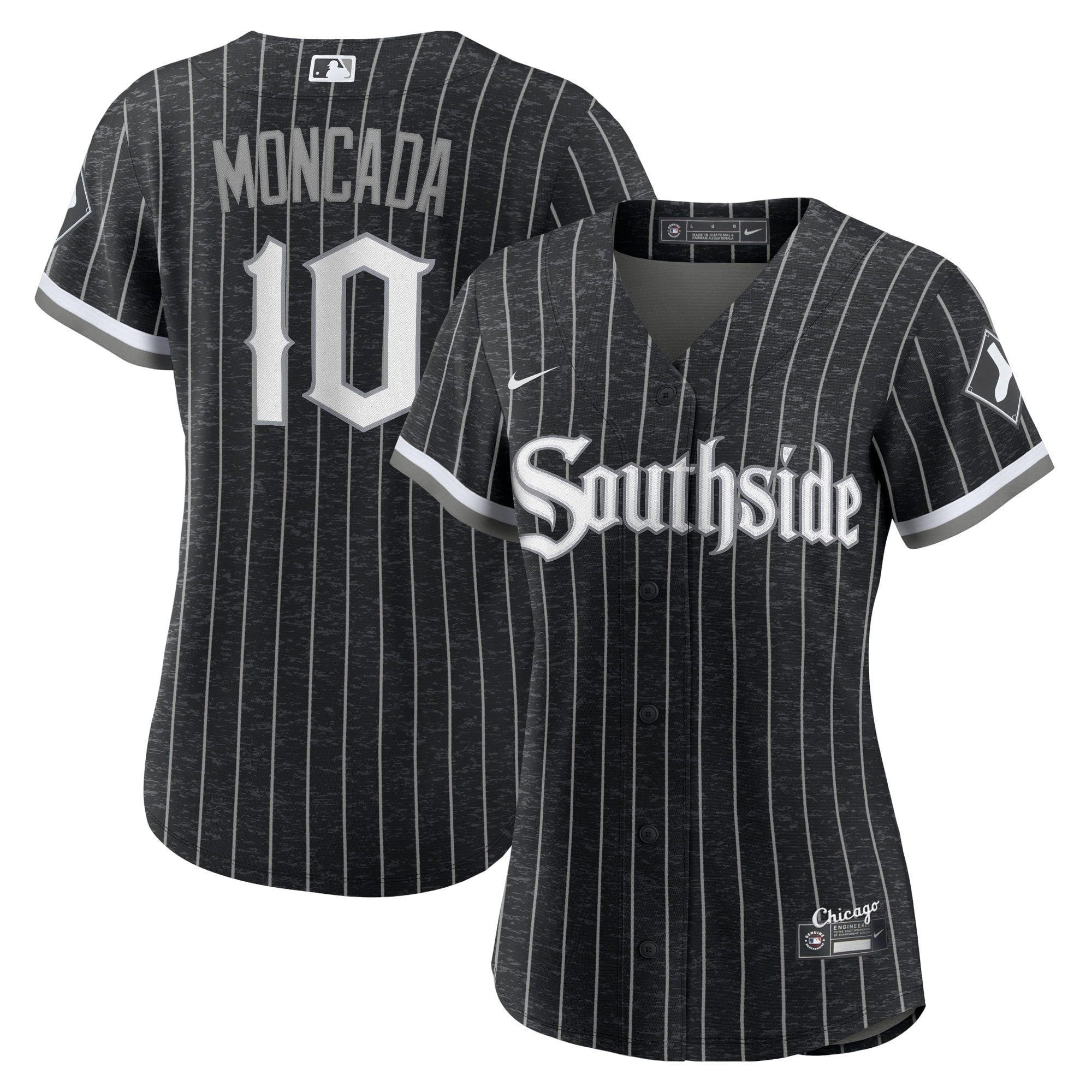Women's Nike Yoan Moncada Black Chicago White Sox 2021 City Connect Replica Player Jersey - vstockx