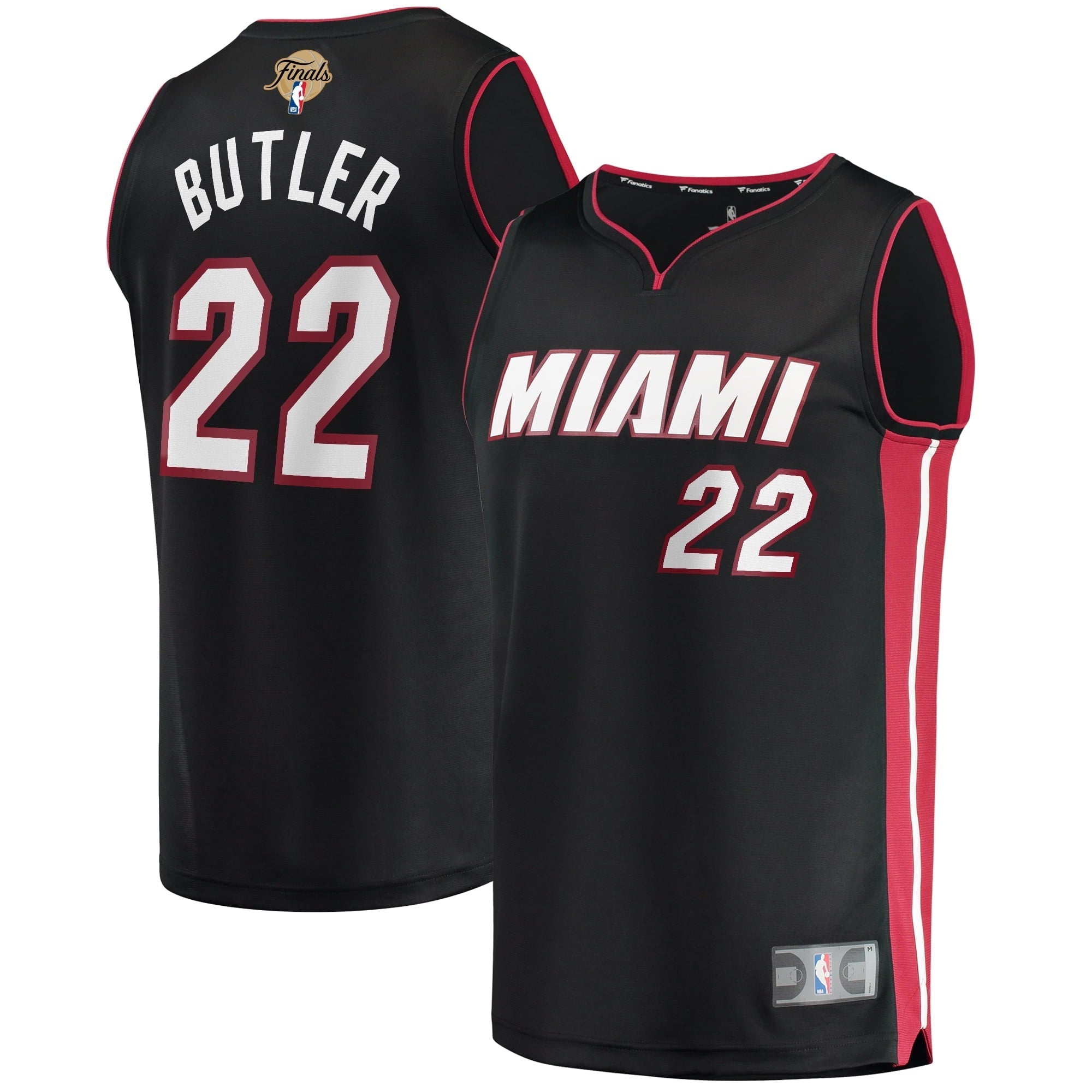 Men's Fanatics Branded Jimmy Butler Black Miami Heat 2023 NBA Finals Fast Break Player Jersey - Icon Edition - vstockx