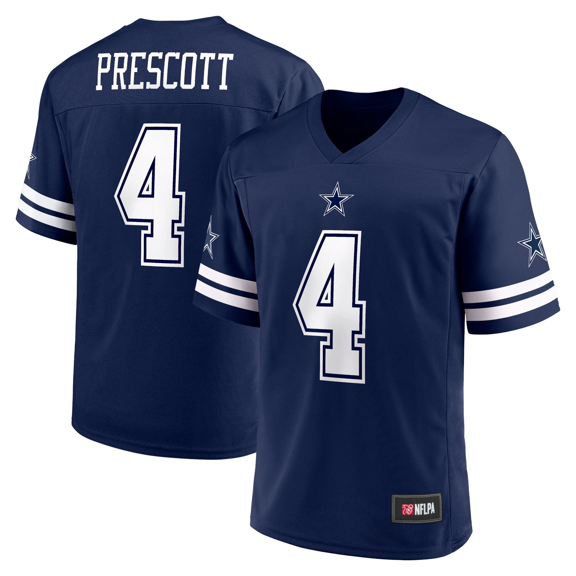 Men's Dallas Cowboys Dak Prescott Fanatics Branded Navy Replica Player Jersey - vstockx