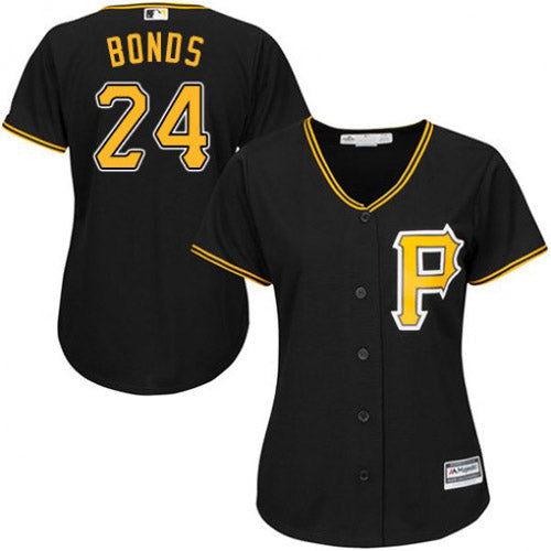 Women's Pittsburgh Pirates Barry Bonds Replica Alternate Jersey - Black - vstockx