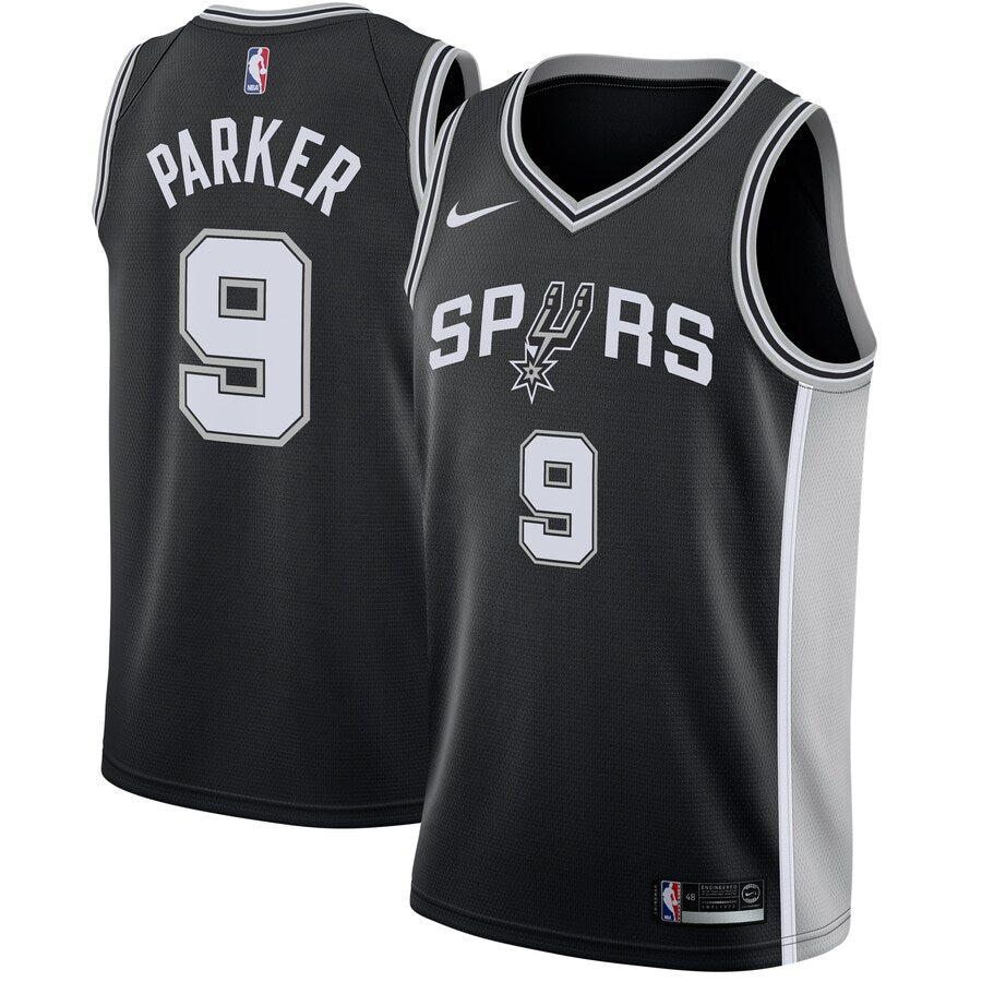 Men's San Antonio Spurs Tony Parker Icon Edition Jersey - Black - vstockx