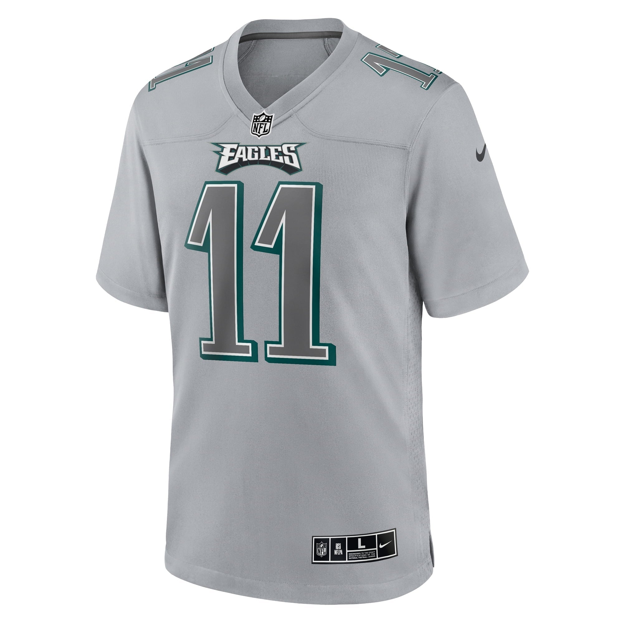 Men's Nike A.J. Brown Gray Philadelphia Eagles Atmosphere Fashion Game Jersey - vstockx