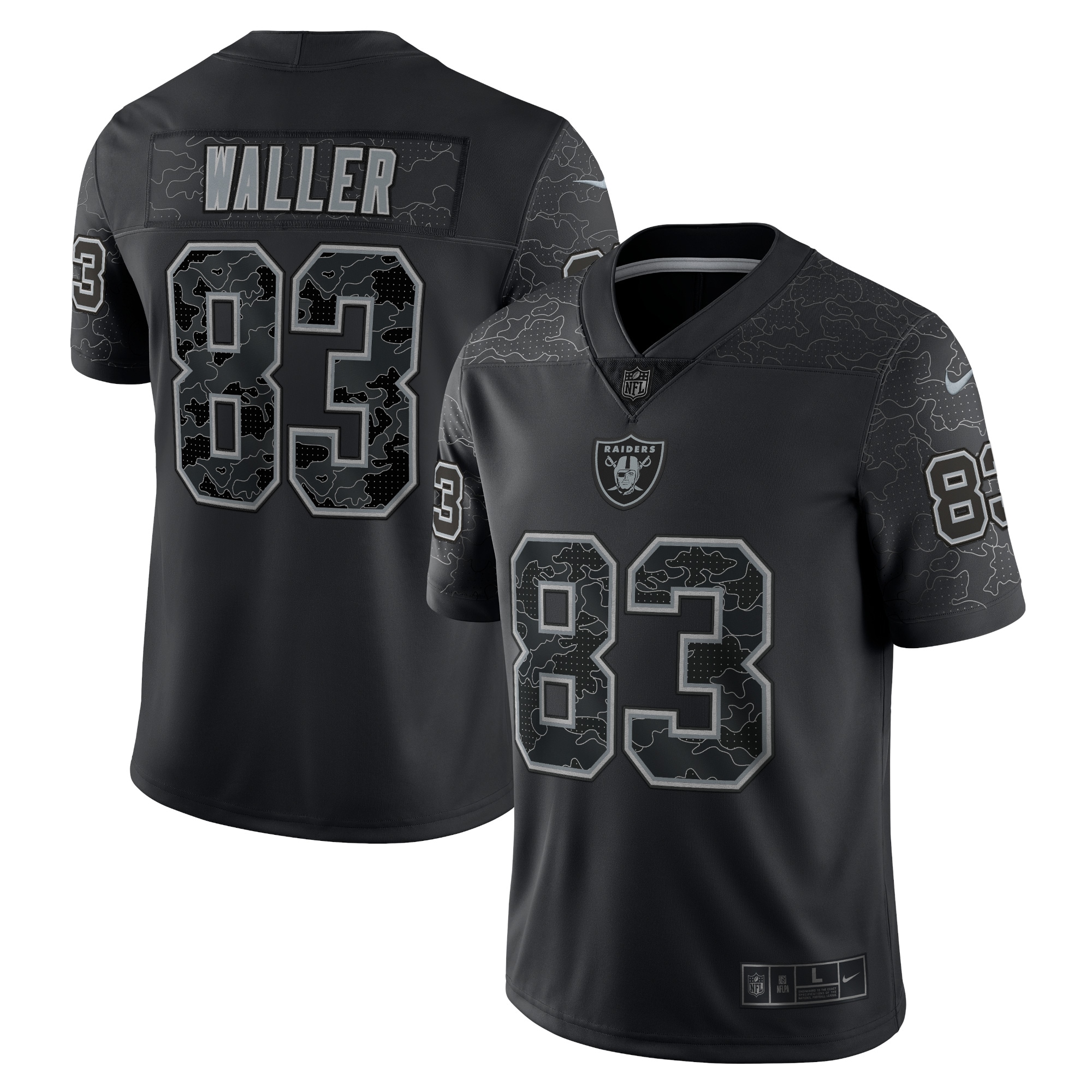 Darren Waller Las Vegas Raiders Nike RFLCTV Limited Jersey - Black - vstockx