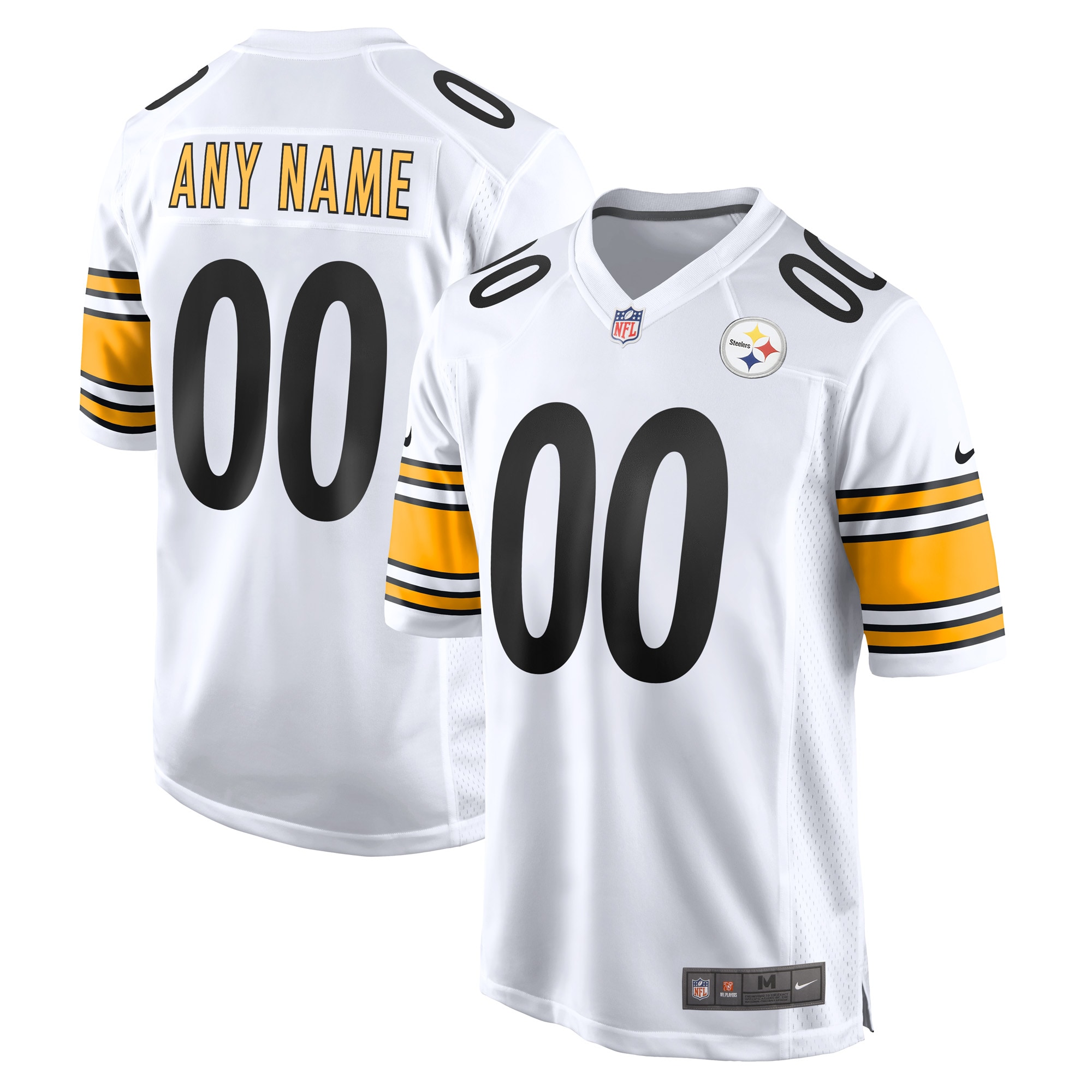 Pittsburgh Steelers Nike Game Custom Jersey - White - vstockx