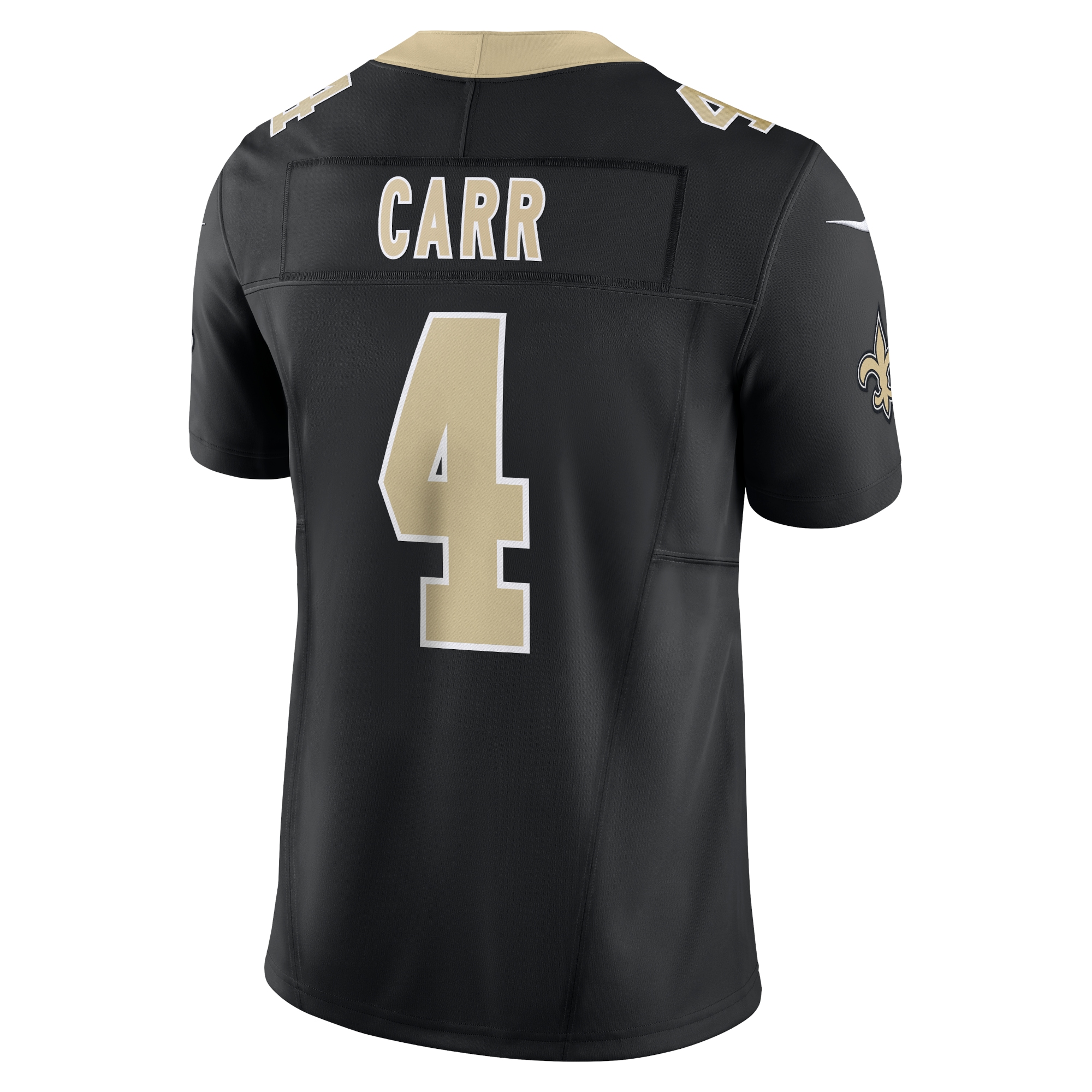 Derek Carr New Orleans Saints Nike Vapor F.U.S.E. Limited Jersey - Black - vstockx