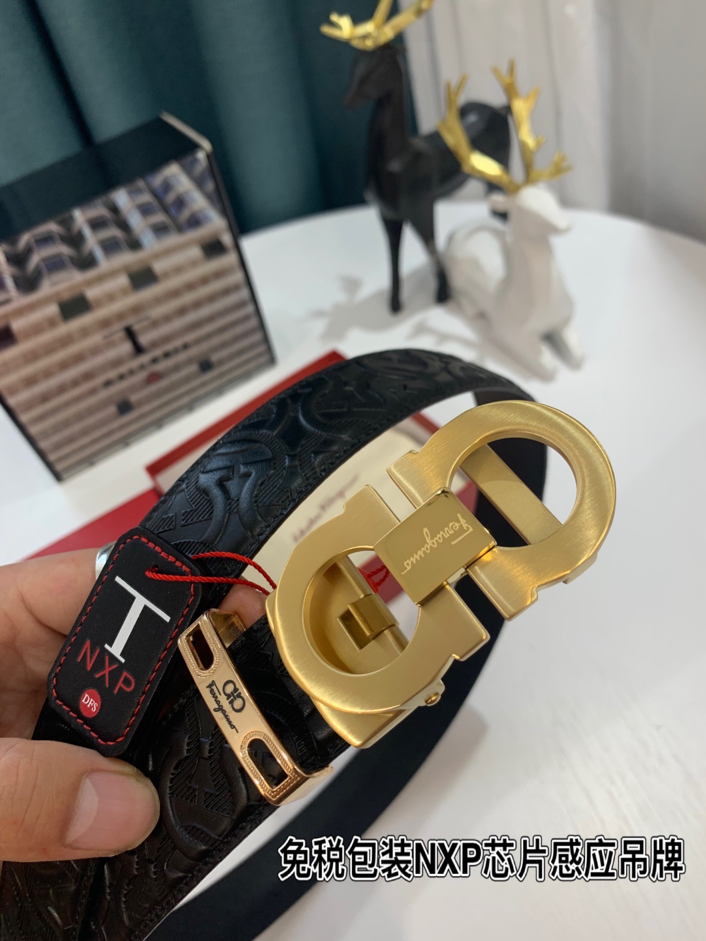 Streetwear Belt Ferragamo 319219 size:3.5cm - vstockx