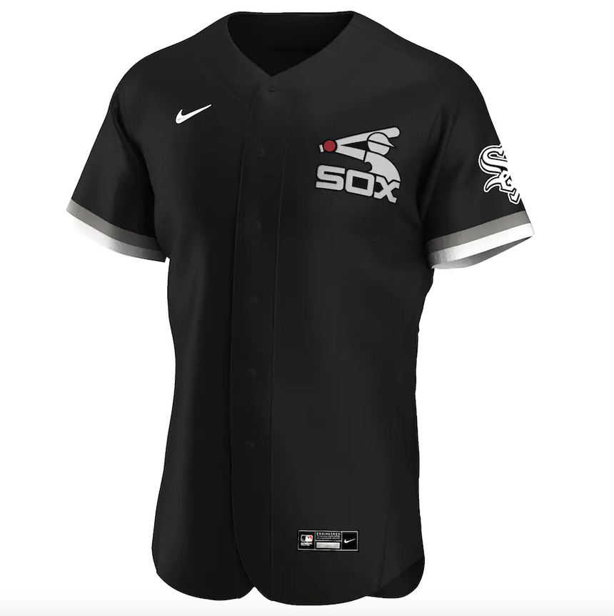 Men's Chicago White Sox Black Alternate Spring Training Authentic Team Jersey - vstockx