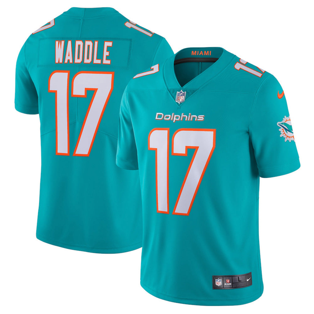Youth Miami Dolphins Jaylen Waddle Vapor Jersey - Aqua - vstockx